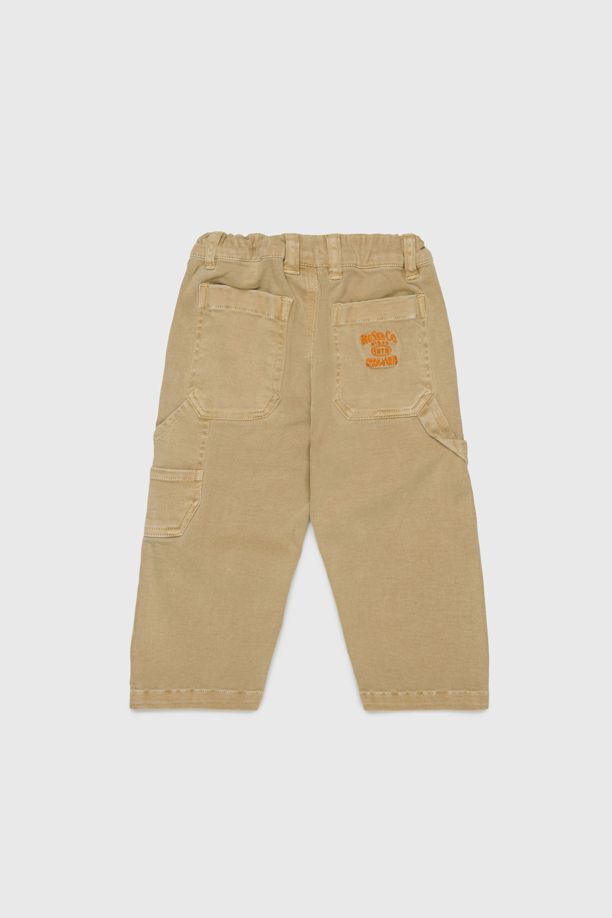 Diesel - PELINIB, Man's Workwear-style pants in stretch cotton in Brown - 2
