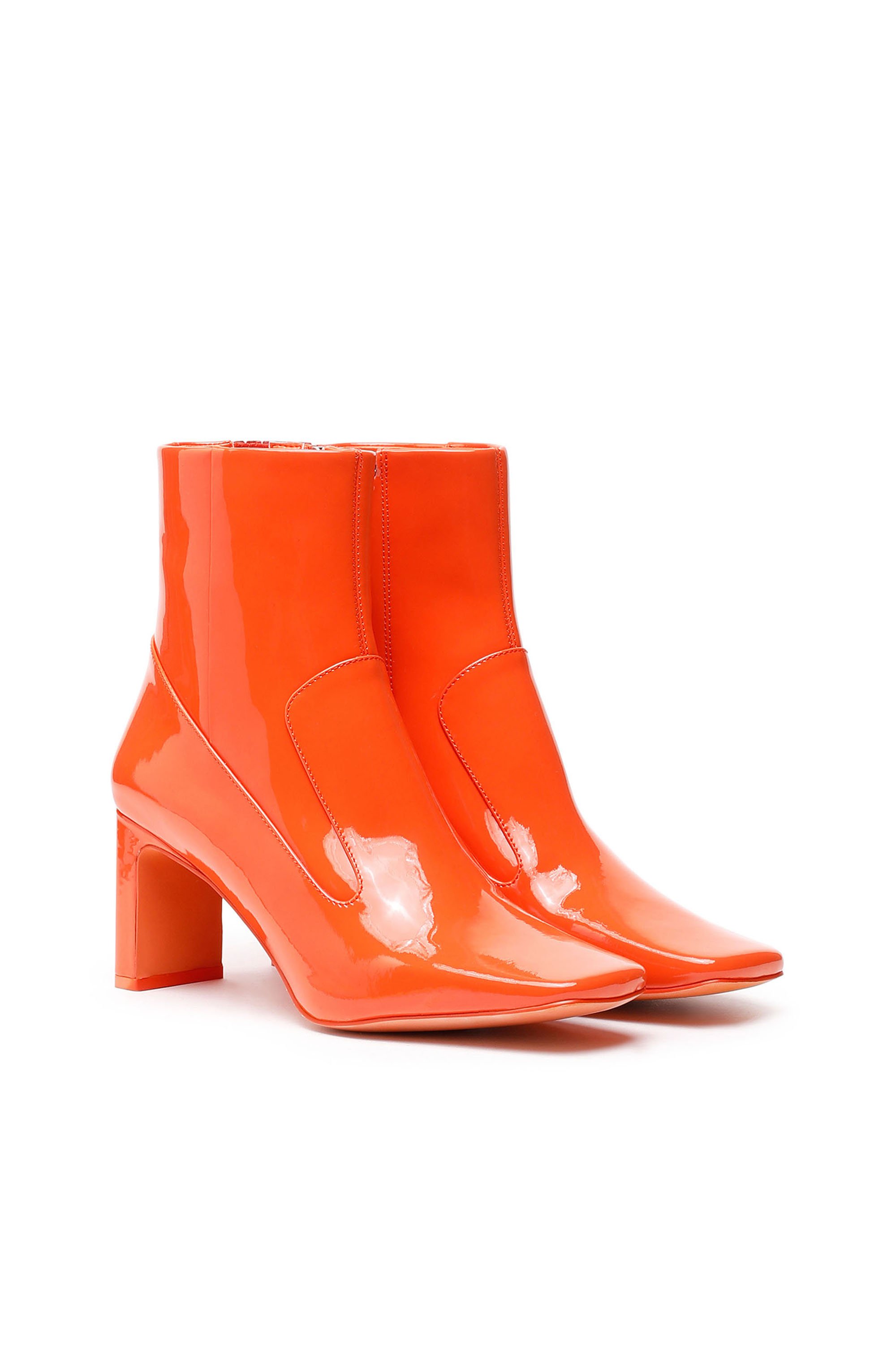 ankle boots orange