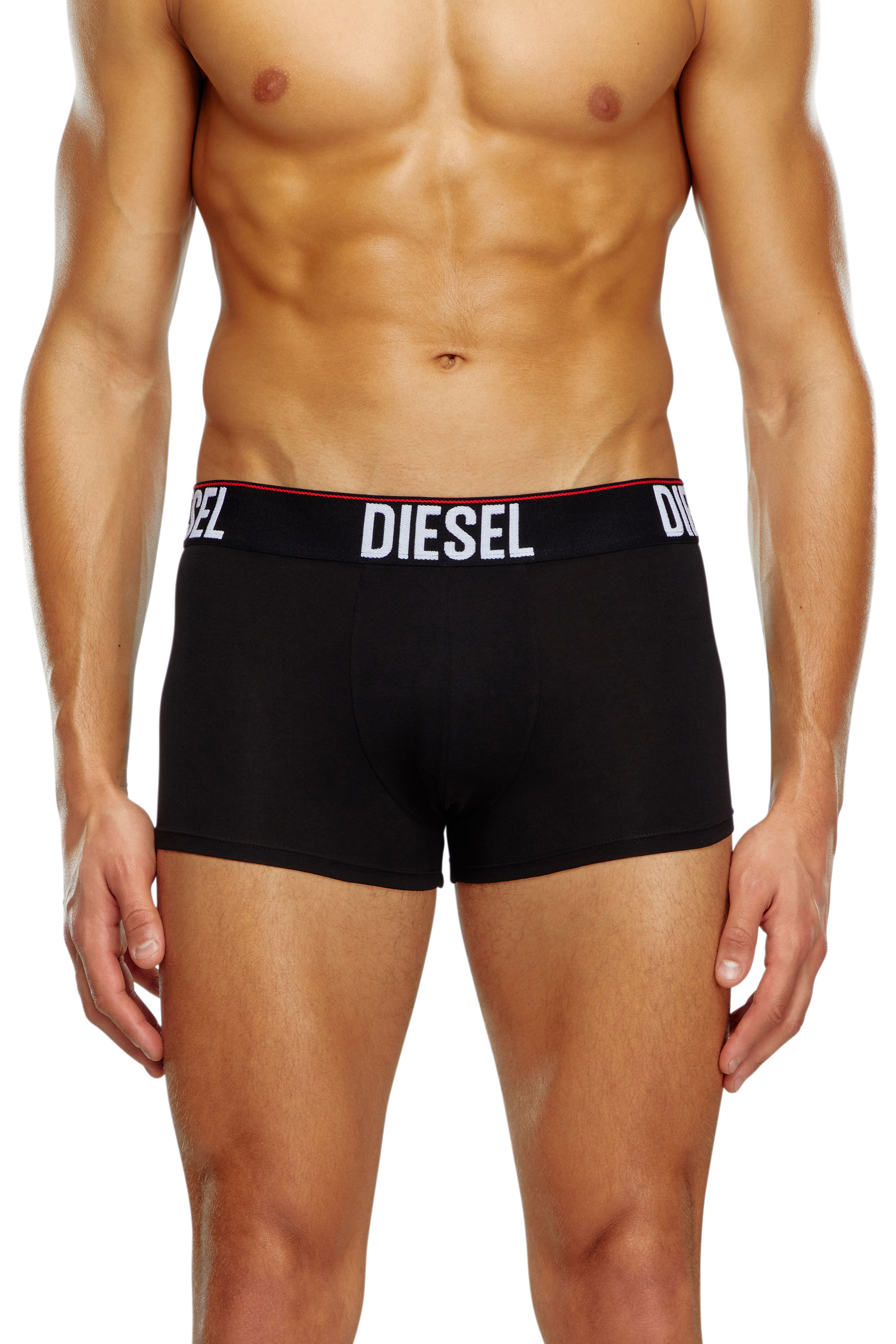 Diesel - UMBX-DAMIENTHREEPACK, Man Three-pack boxer briefs with tonal waist in Black - Image 2