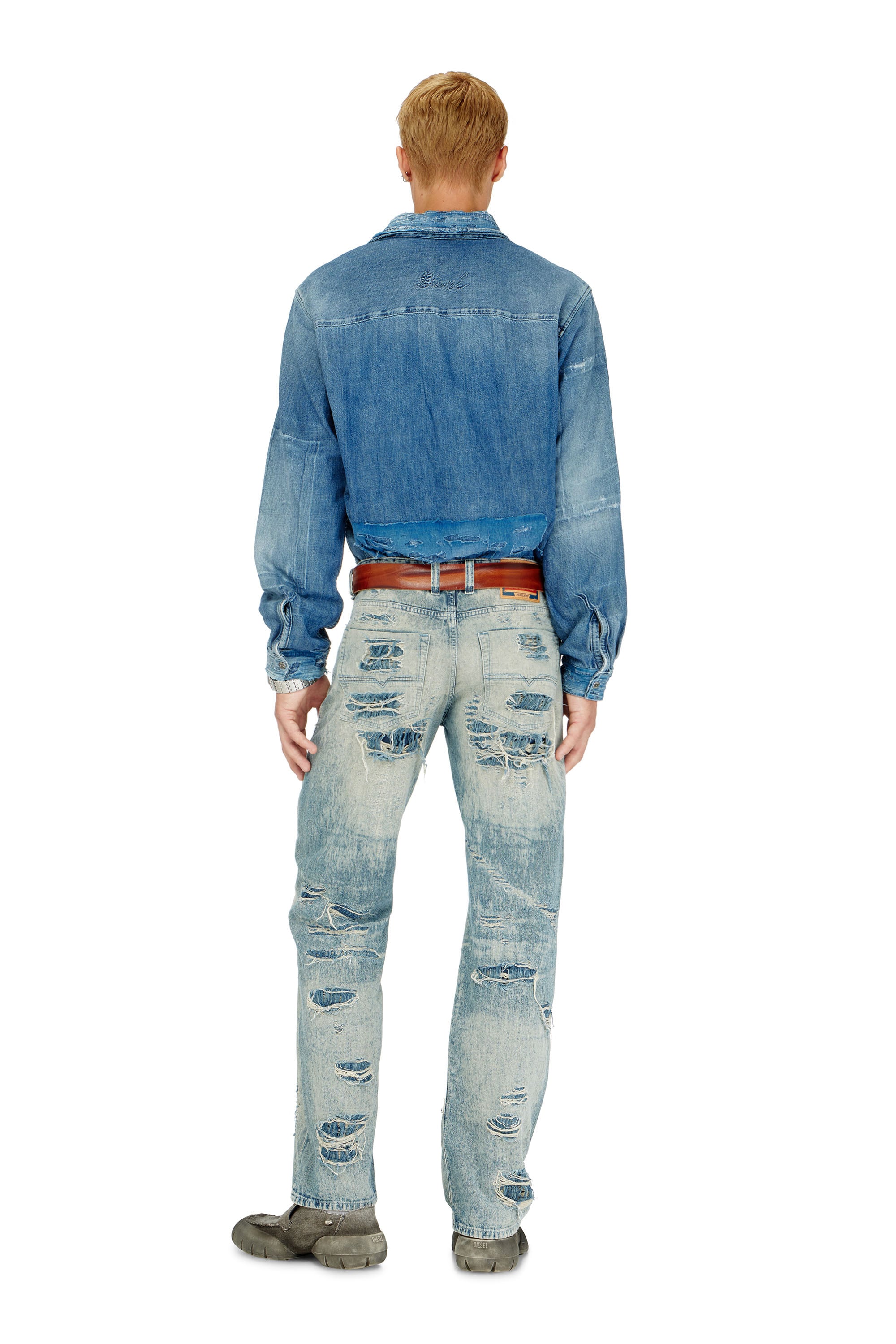Diesel - Man's Relaxed Jeans 1980 D-Eeper 068YM, Medium blue - 4
