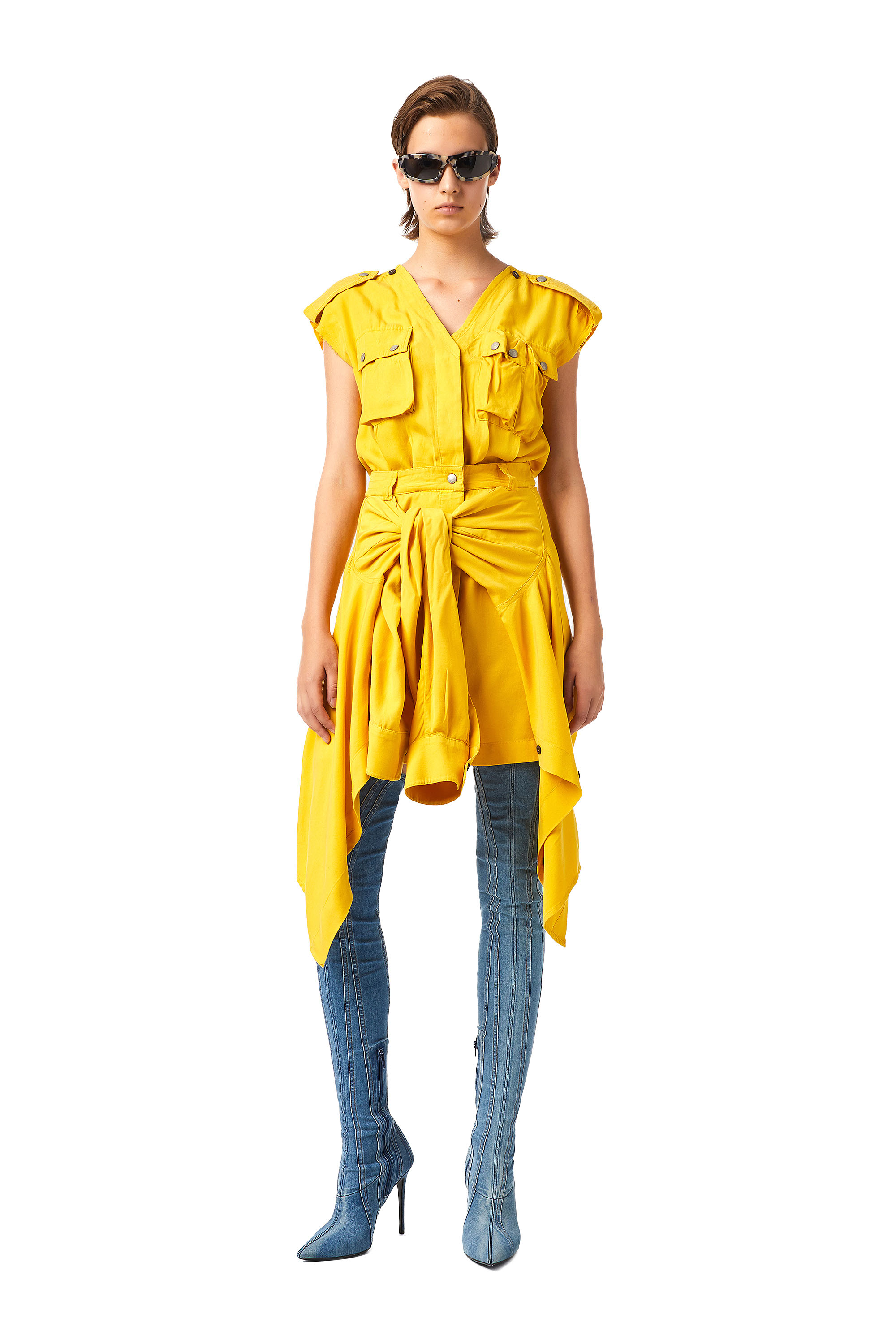 D-GIUDITTA, Yellow - Dresses
