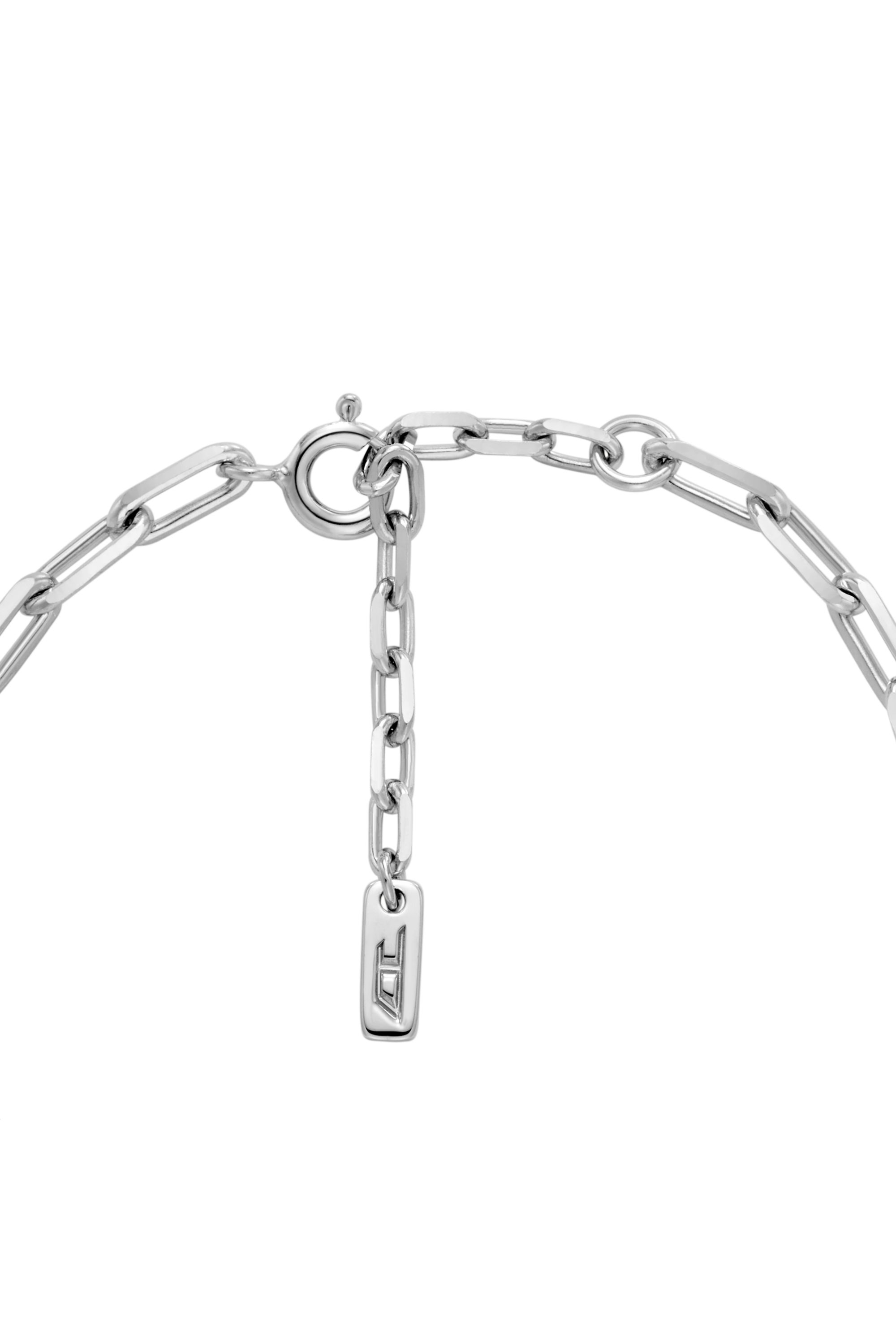 Diesel - DL1363040 STERLING SILVER JEWEL, Unisex's Sterling silver chain bracelet in Silver - 2