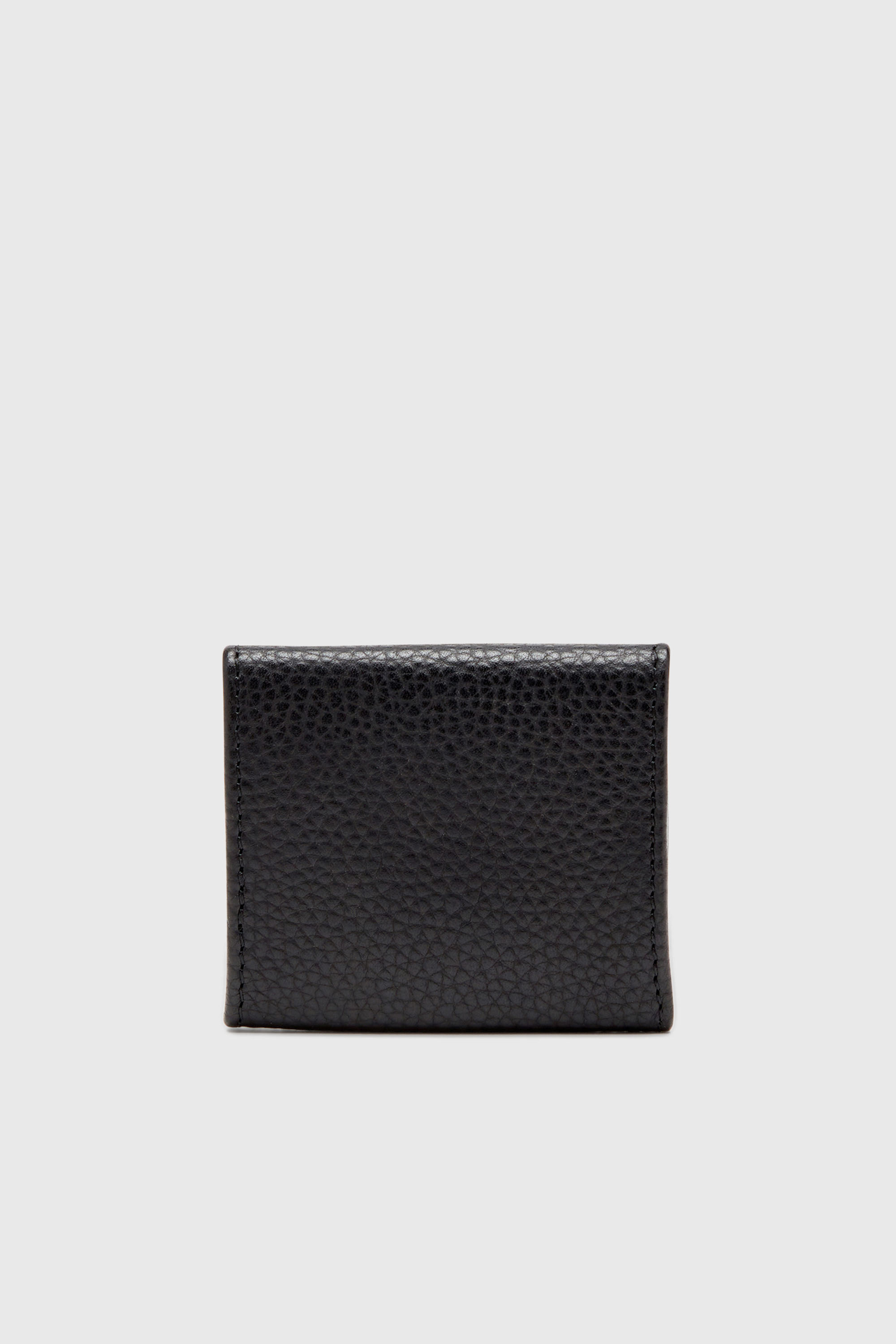 Diesel - HISSU EVO COIN CASE, Man's Coin purse in grainy leather in Black - 2