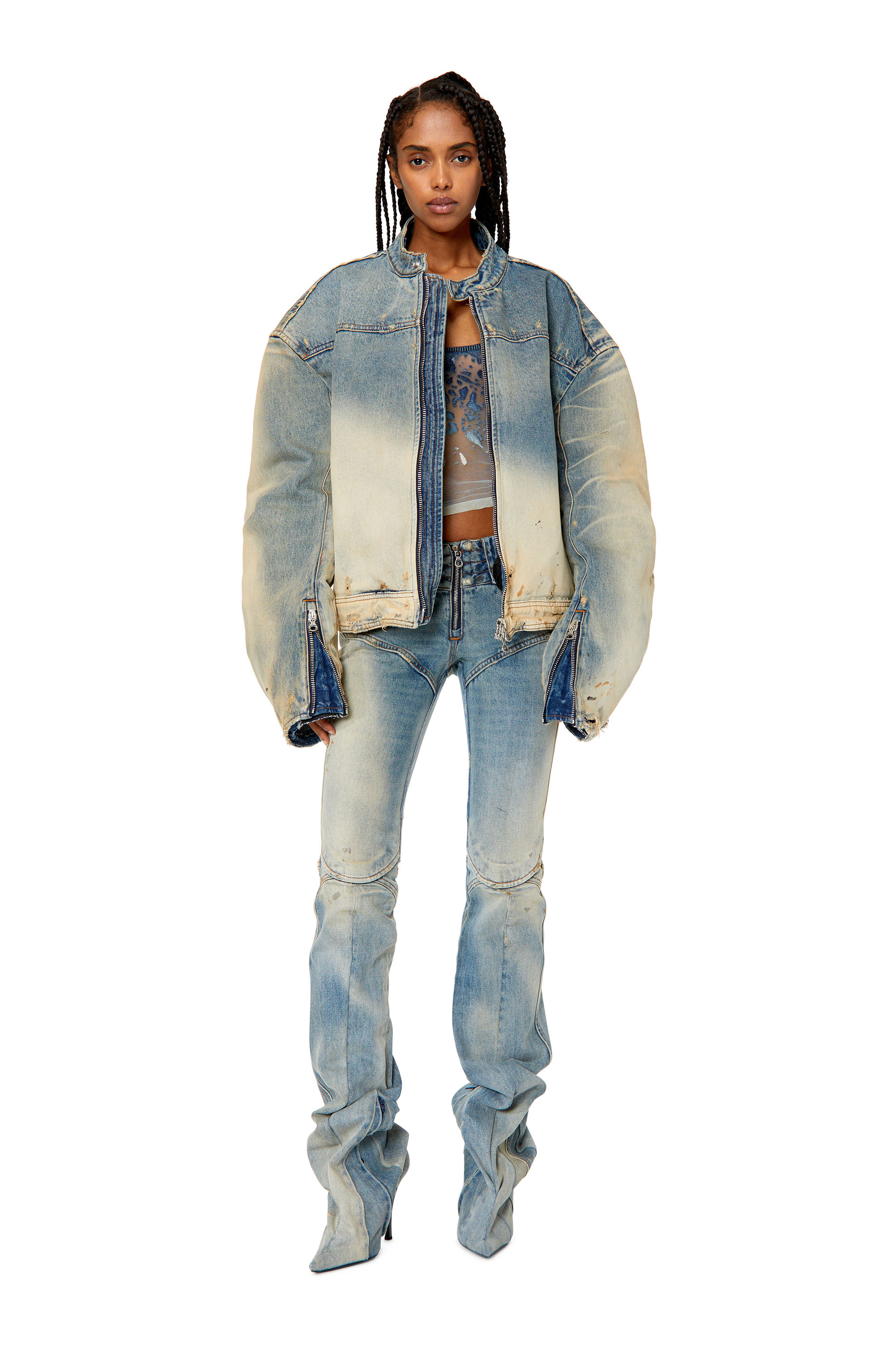 Diesel - DE-Bikerboot 0ENAF Regular Jeans,  - Image 2