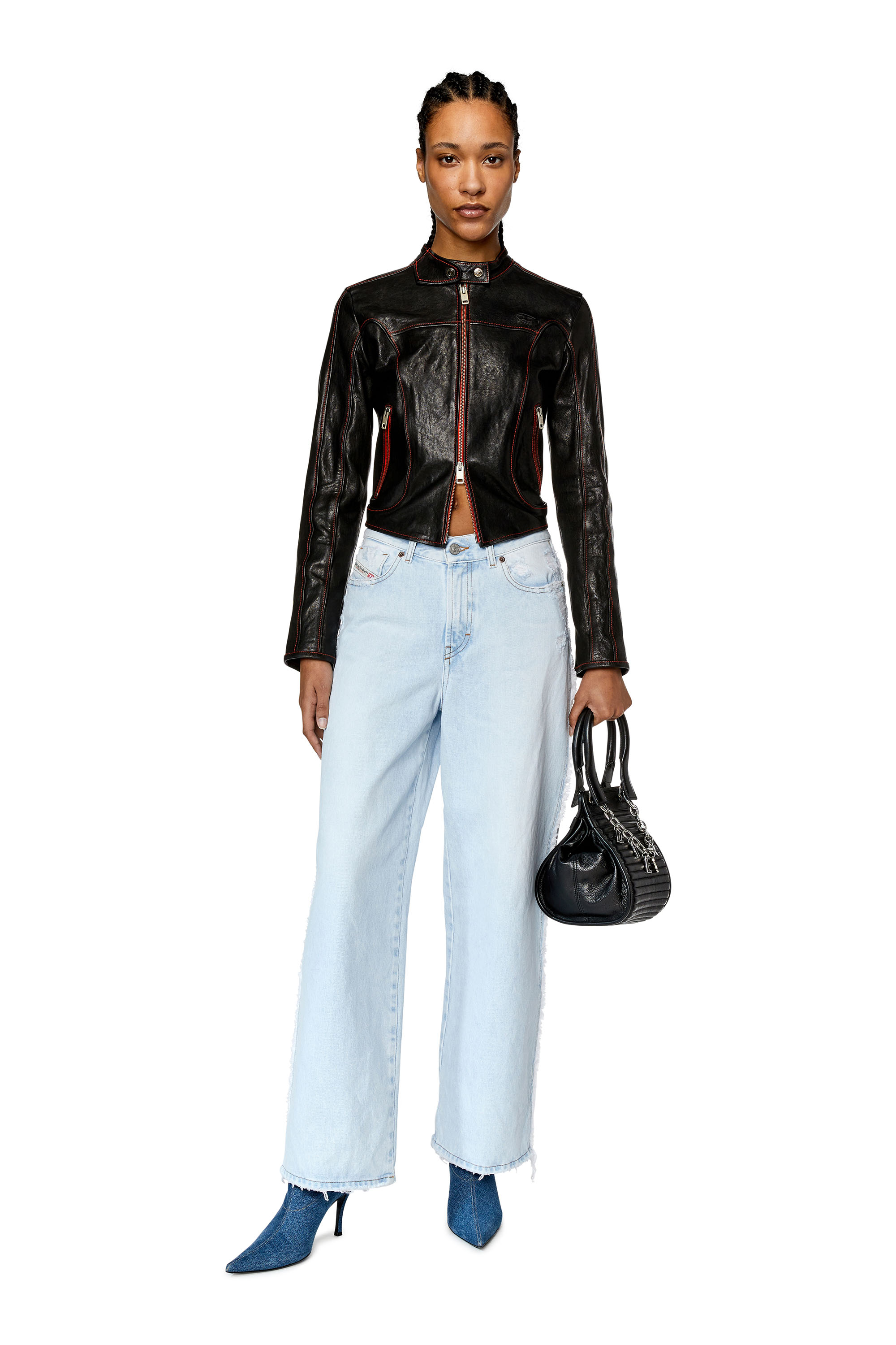 Diesel - 2000 Widee 007M7 Bootcut and Flare Jeans, Light Blue - Image 4