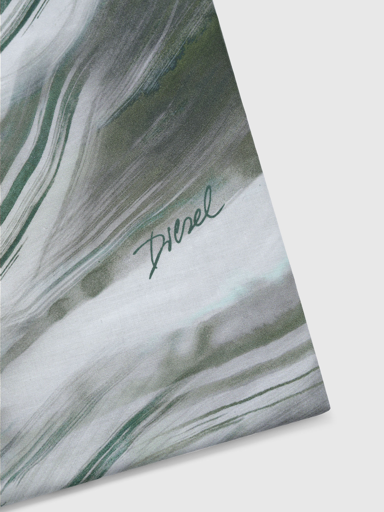 Diesel - 2003991 PCPP WATER ROCK 255X255 PR004, Unisex's Double duvet cover set WATERROCK in Grey/Green - 2