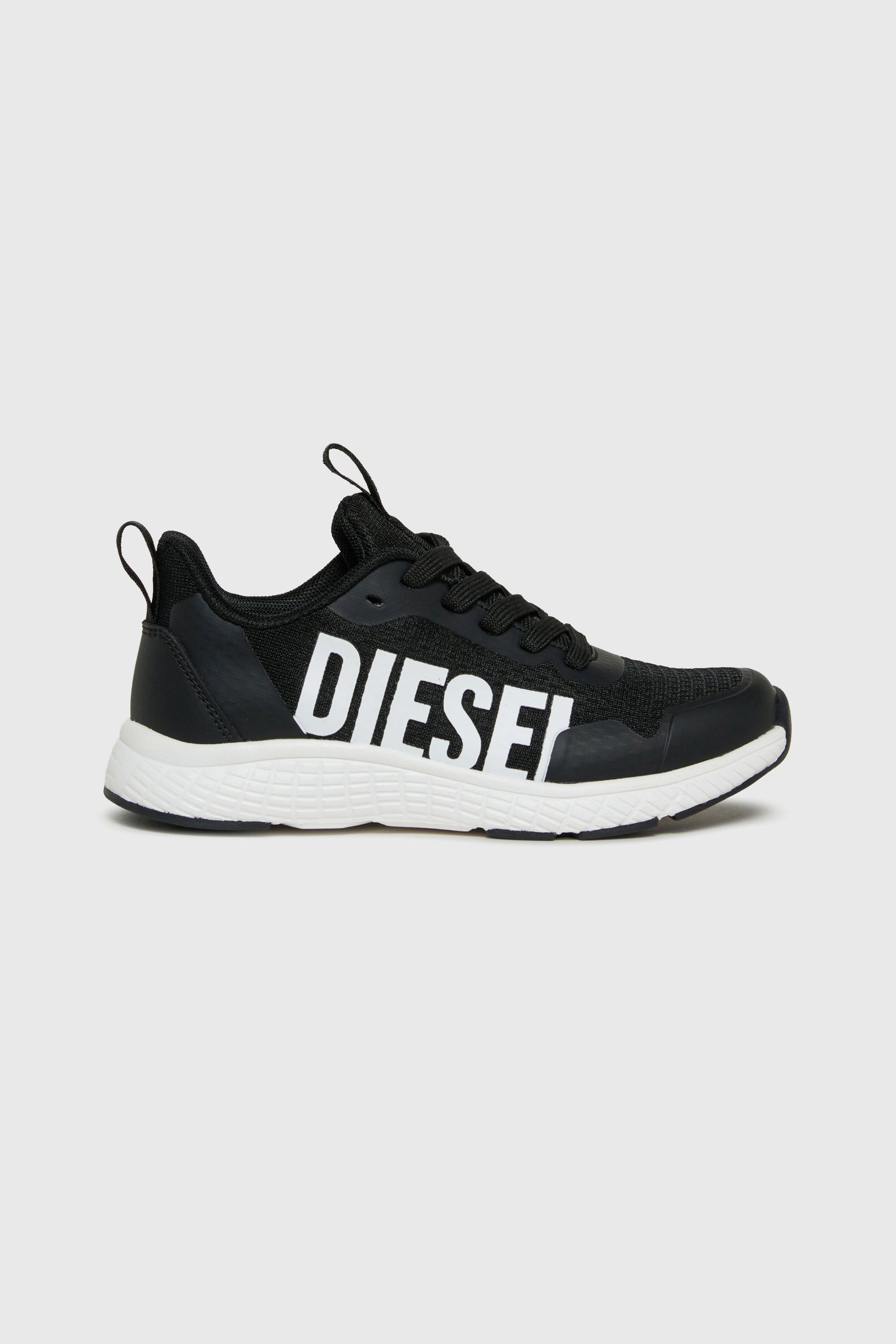 Diesel - S-RUNCOUT, Unisex's S-Runcout - Sneakers with maxi Diesel logo in Black - 1