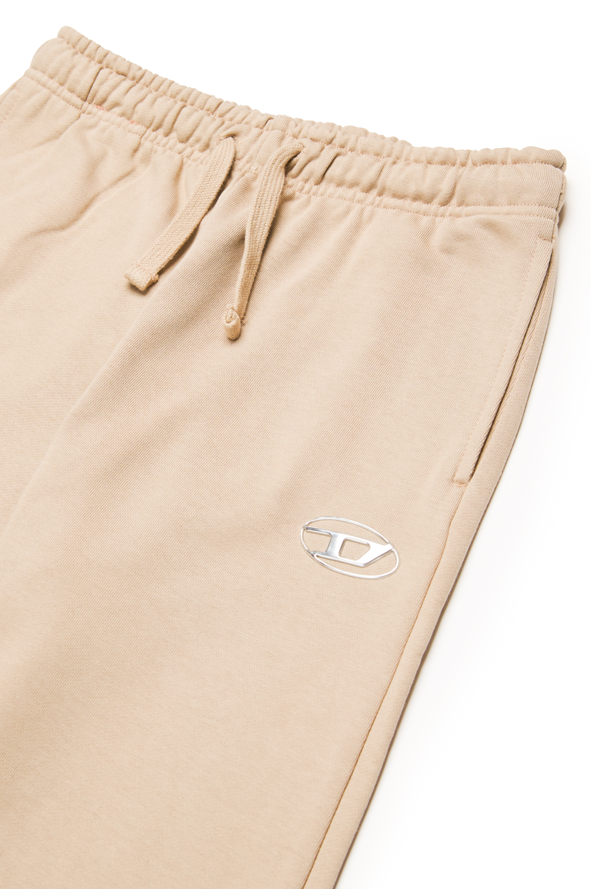 Diesel - PMACIS, Man's Sweatpants with metal-look Oval D logo in Light Brown - 3