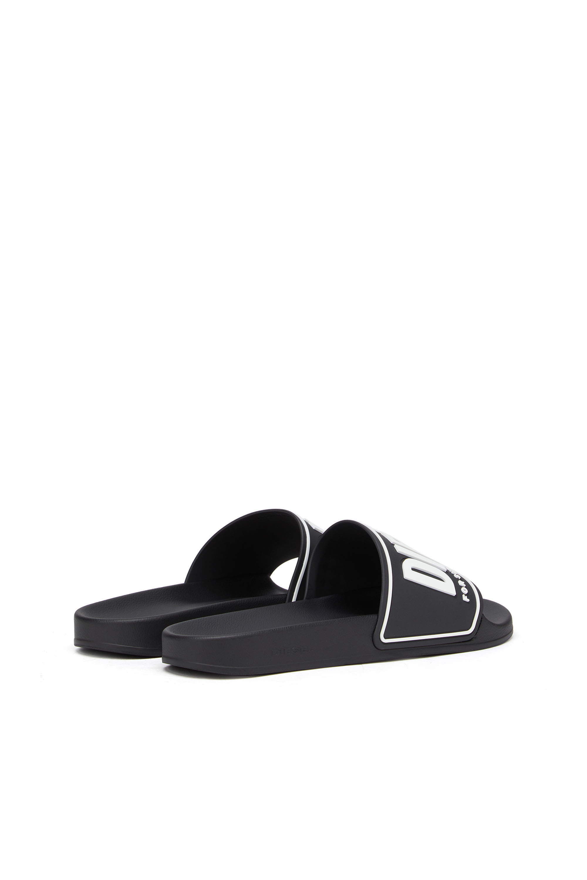 SA-MAYEMI CC, Black/White Diesel - SA-MAYEMI CC, Man's Sa-Mayemi-Pool slides with 3D logo in Black/White - 3