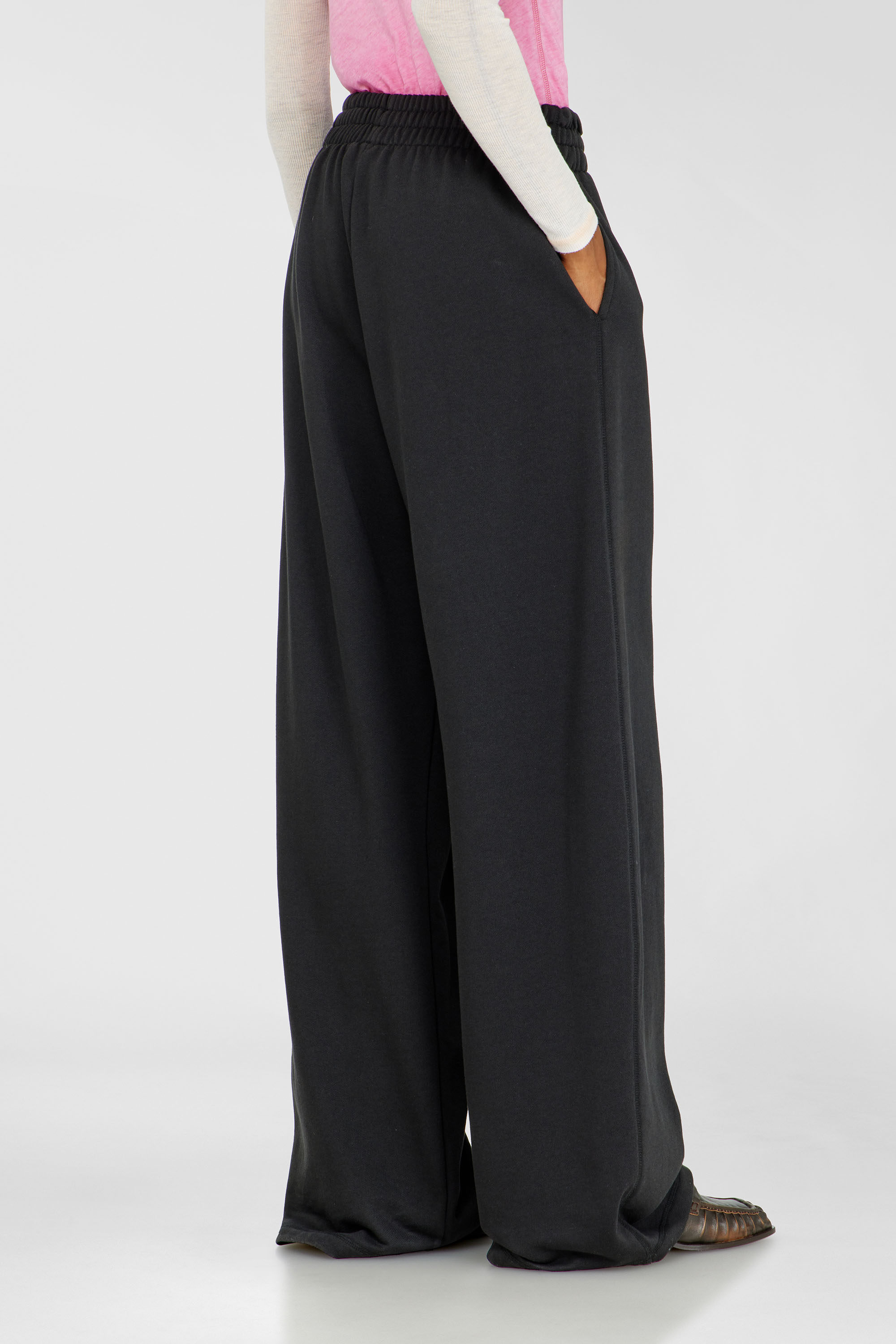 Diesel - P-ZENIA-OD, Woman's Loose track pants with elastic waistband in Black - 4