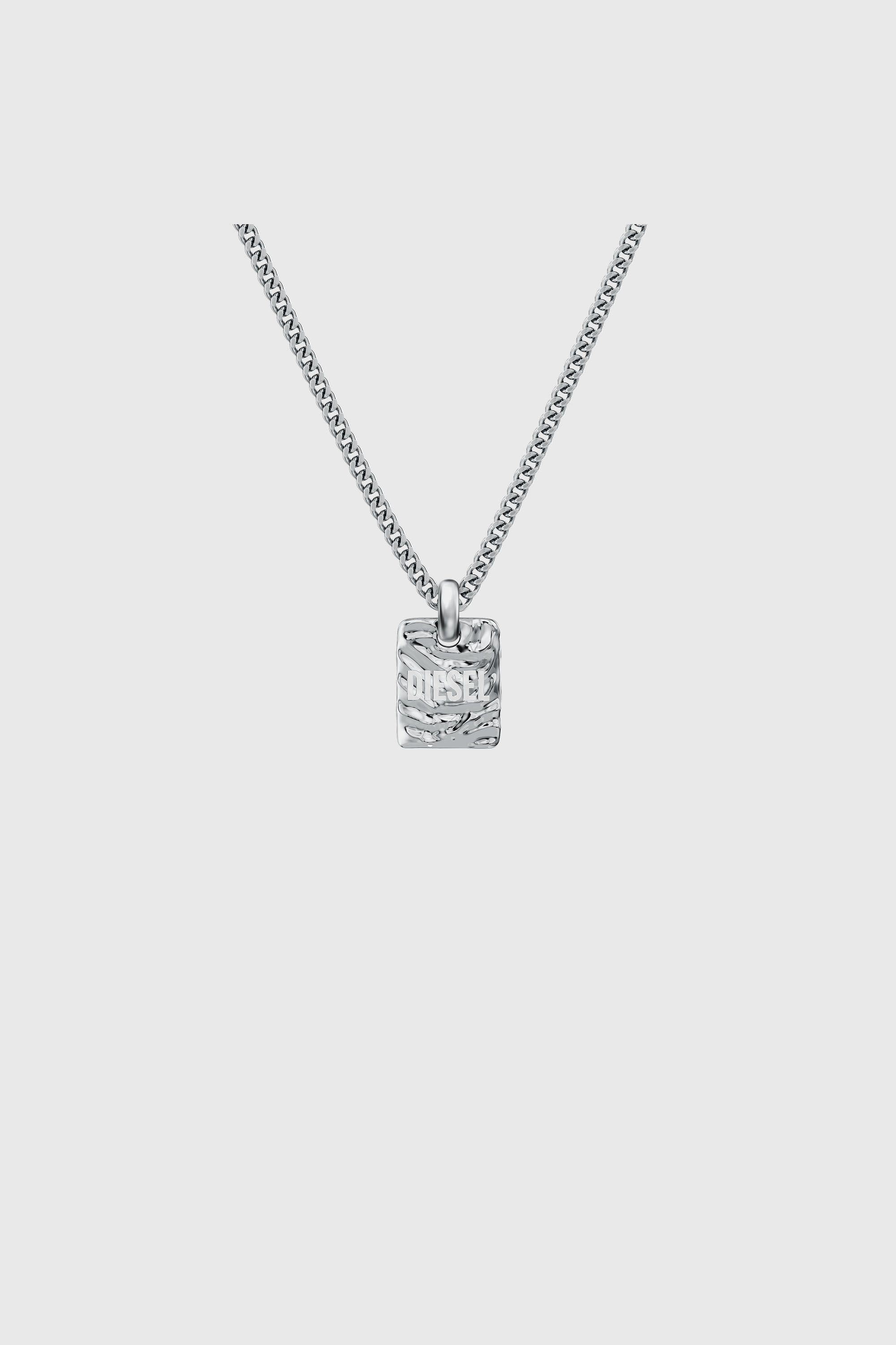 Diesel - DX1734040, Unisex's Stainless Steel Pendant Necklace in Silver - 2