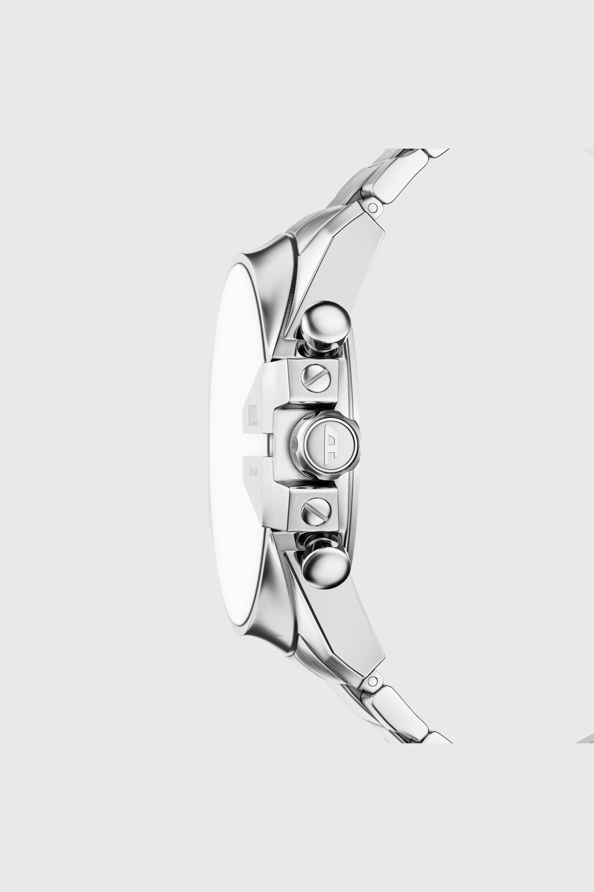 Diesel - DZ4702 WATCH, Man's Mega Chief Slim Chronograph Stainless Steel Watch in Silver - 3
