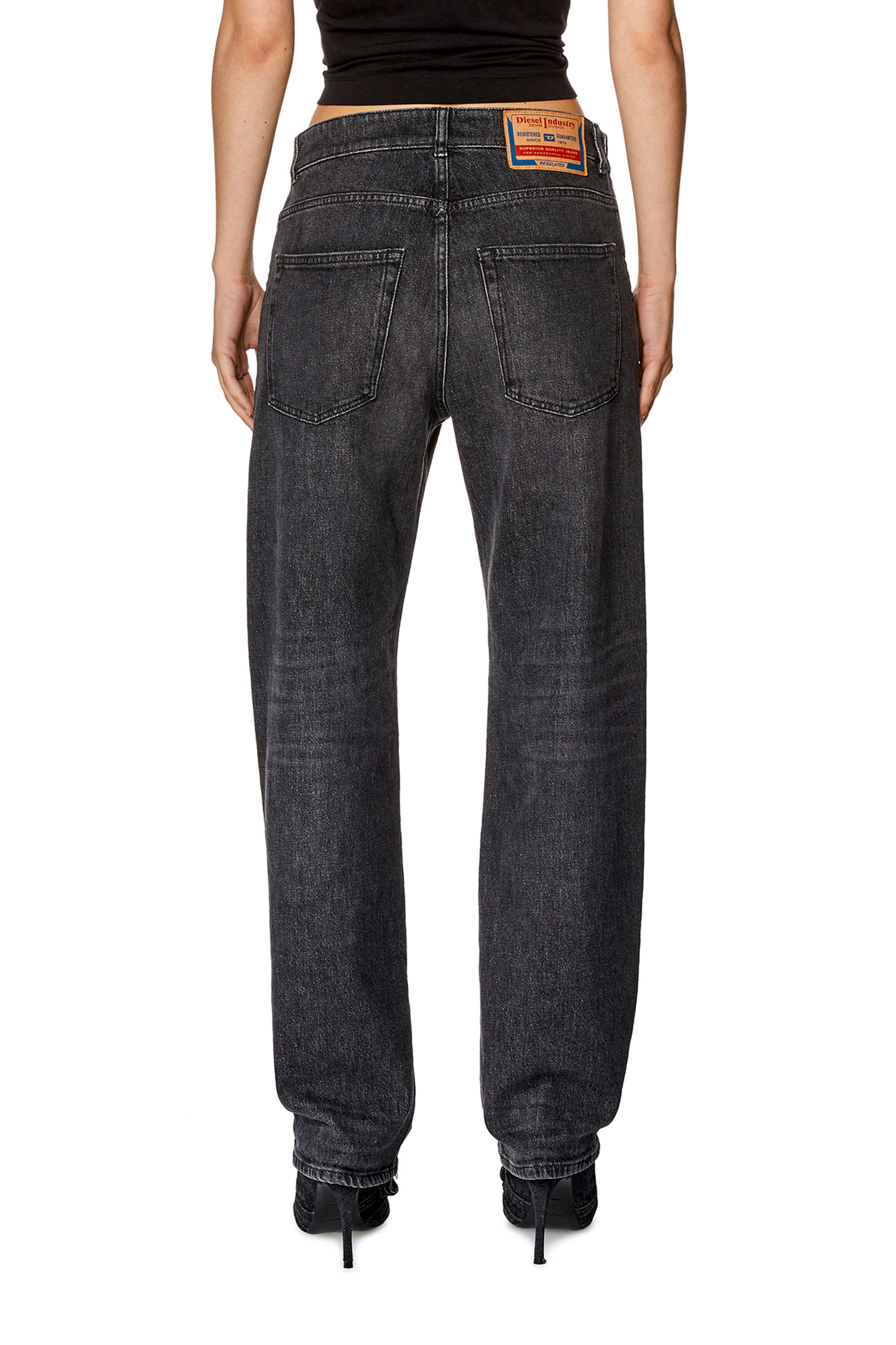 Diesel - D-Ark 0CKAH Straight Jeans, Black/Dark grey - Image 2