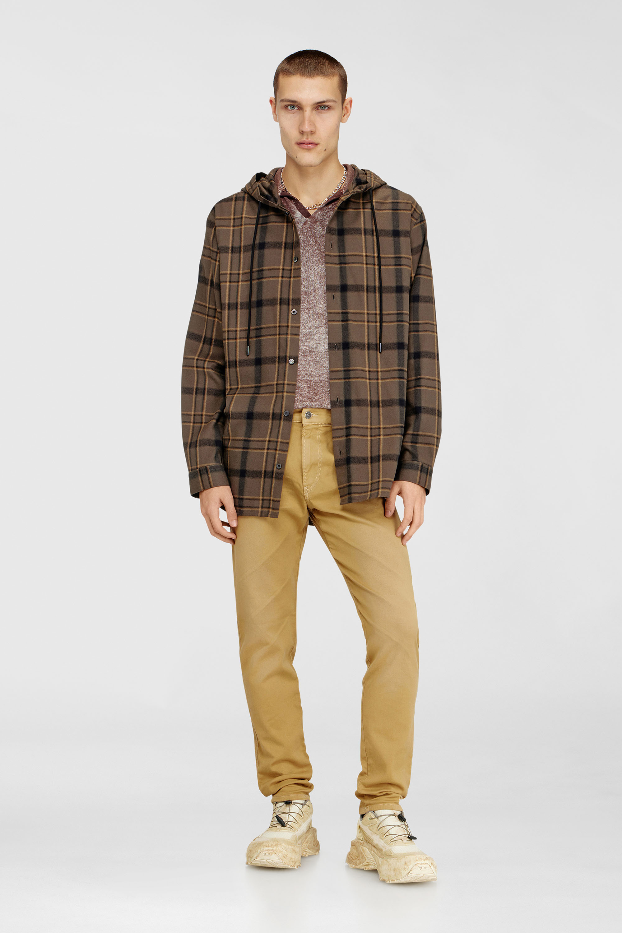 Diesel - Man's Slim 2062 D-Strukt Joggjeans&reg; 0670M, Beige - 1