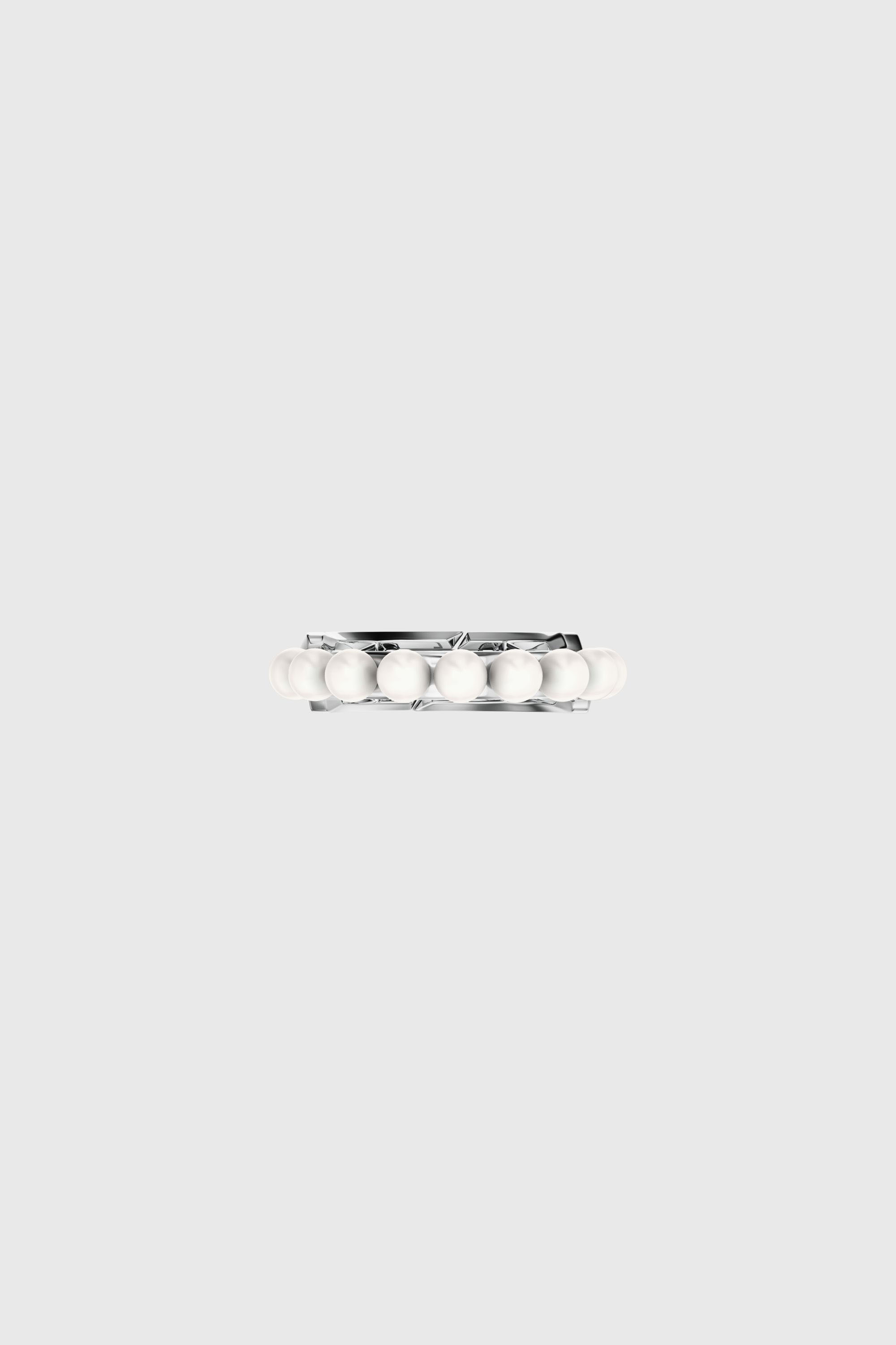 Diesel - DL1370040 STERLING SILVER JEWEL, Unisex's Sterling silver and pearl band ring in Silver - 3