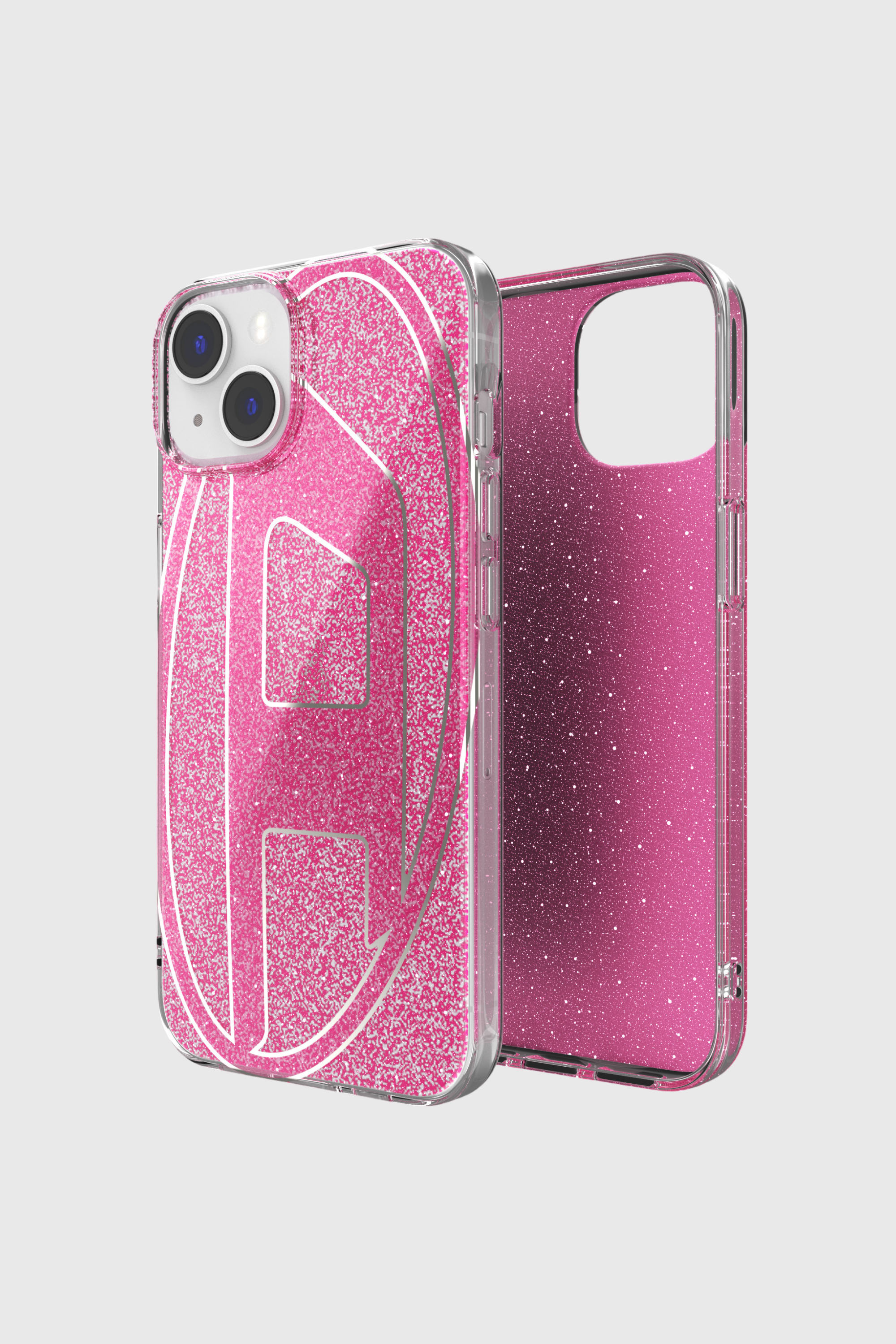 Diesel - 60034 AOP CASE, Unisex's Glitter Case for iP 13/ 14 in Pink - 1