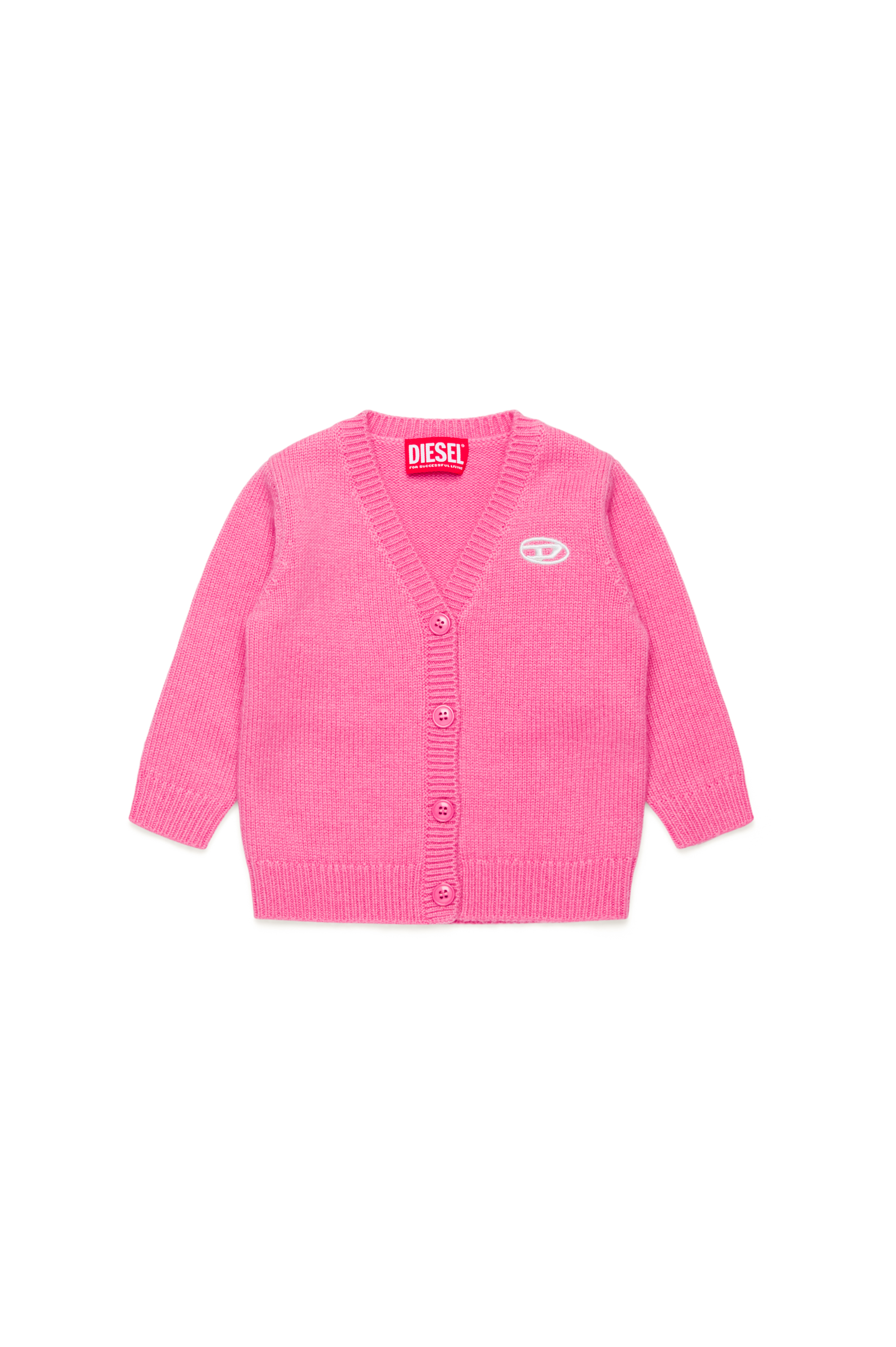 Diesel - KMARCOB, Unisex's Cardigan in cashmere-enriched blend in Pink - 1