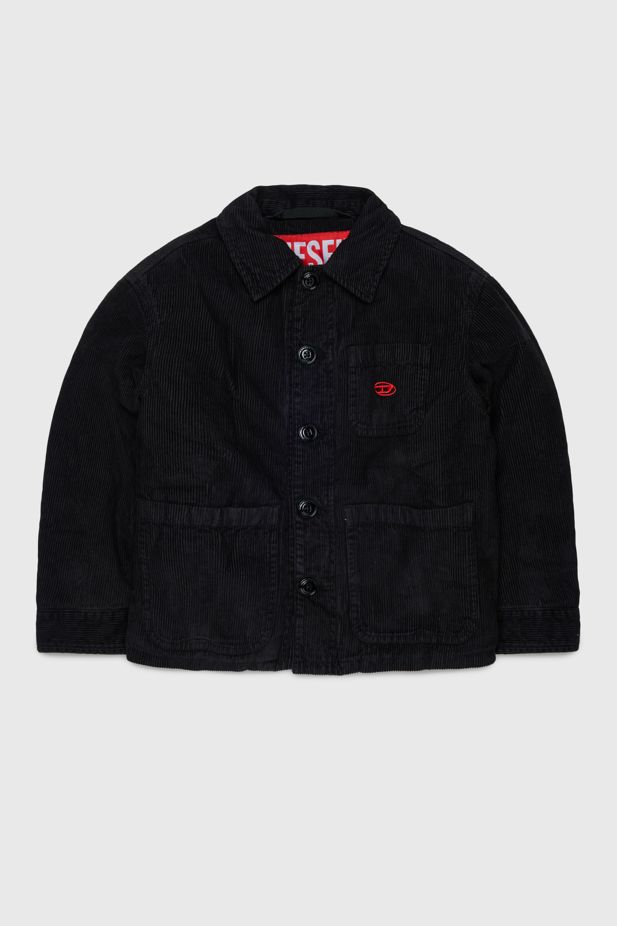 Diesel - JMILL, Man's Corduroy shirt jacket in Black - 1