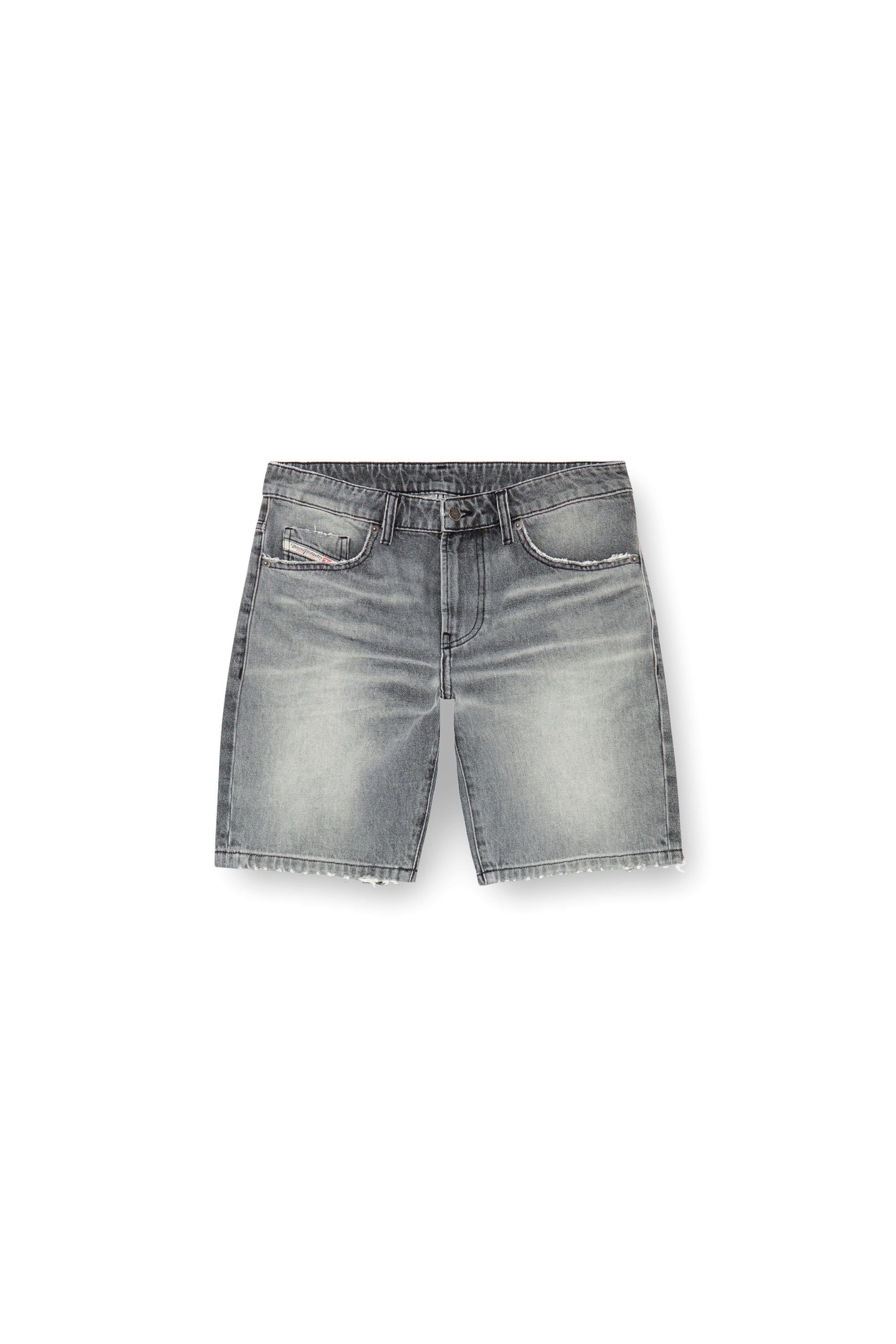 Diesel - D-FIN, Man's Slim denim shorts in Dark grey - 3