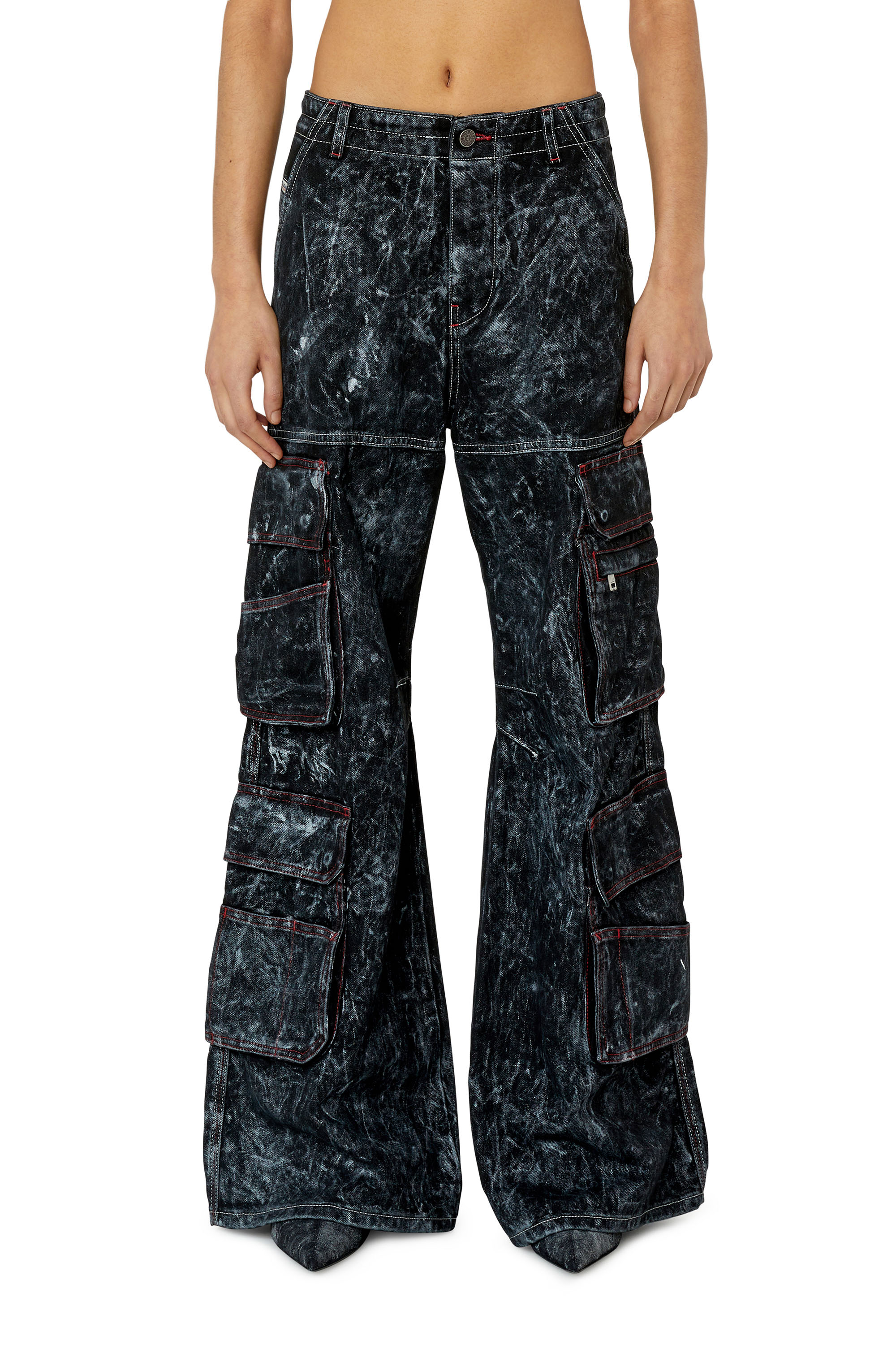 Diesel - D-Sire 0EMAC Straight Jeans, Black/Dark grey - Image 1