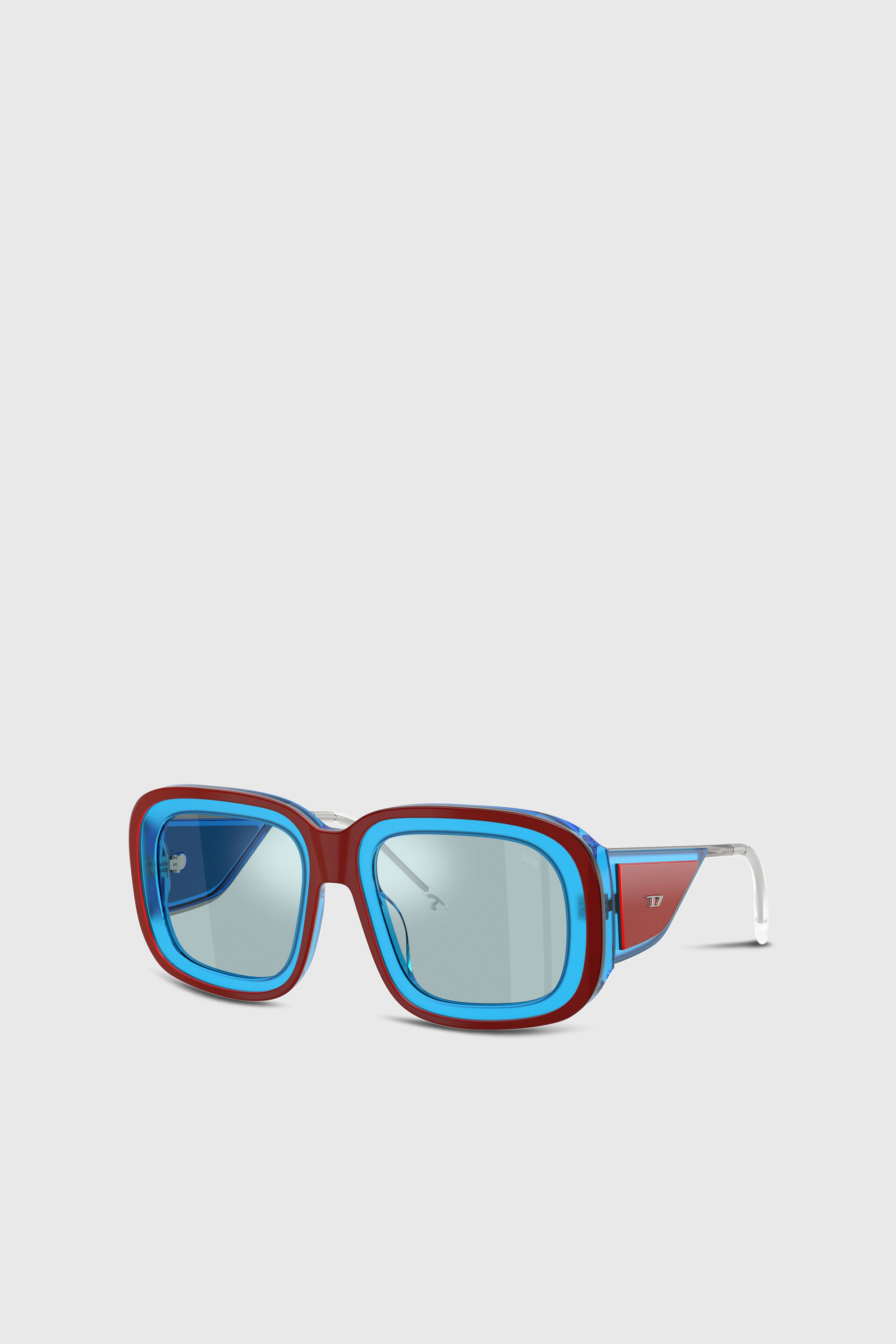 Diesel - 0DL2015U, Unisex's Square sunglasses in Brown/Blue - 2