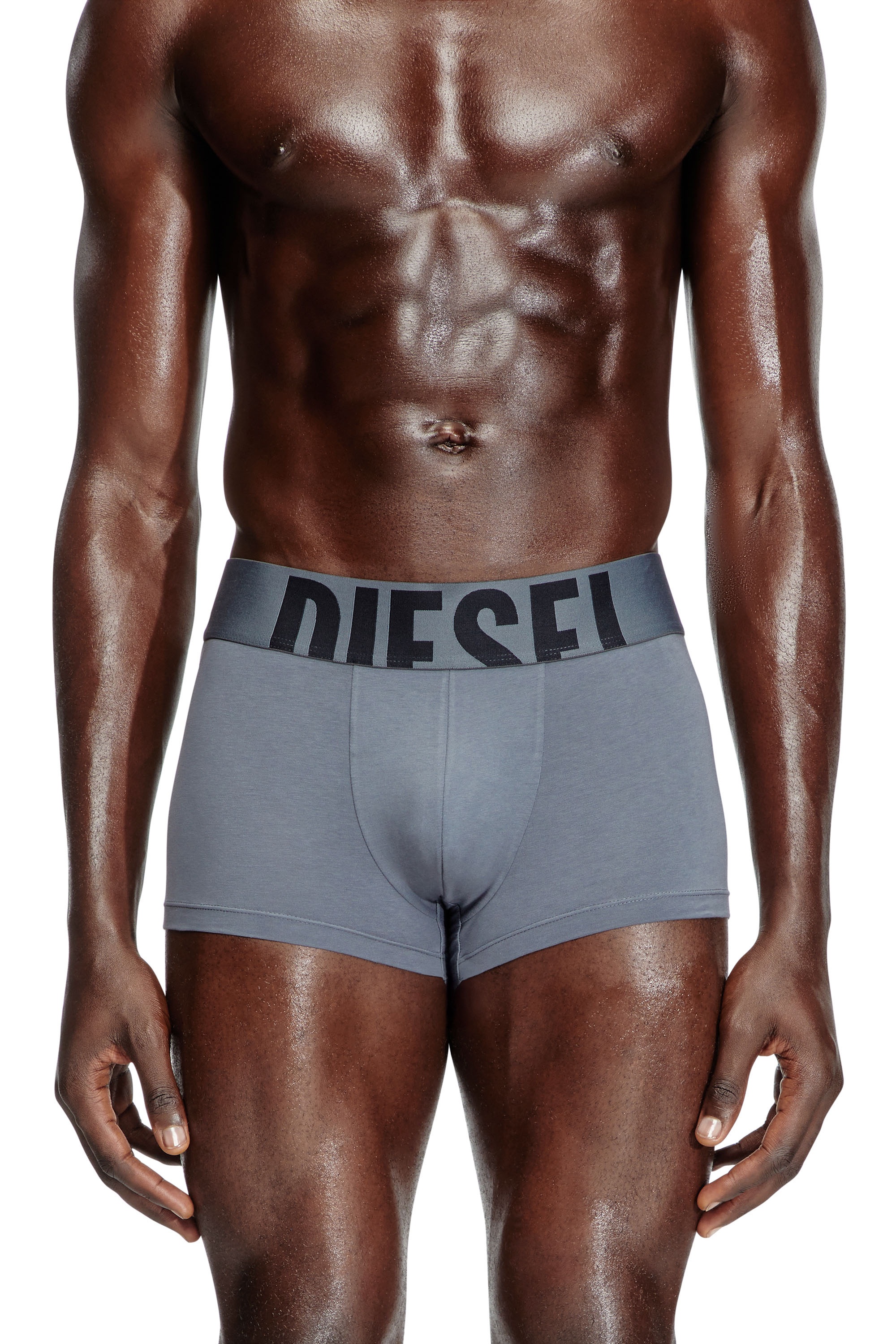 Diesel - UMBX-DAMIENTHREEPACK-5.5EL, Man's Three-pack boxer briefs in stretch cotton in Red/Grey - 3