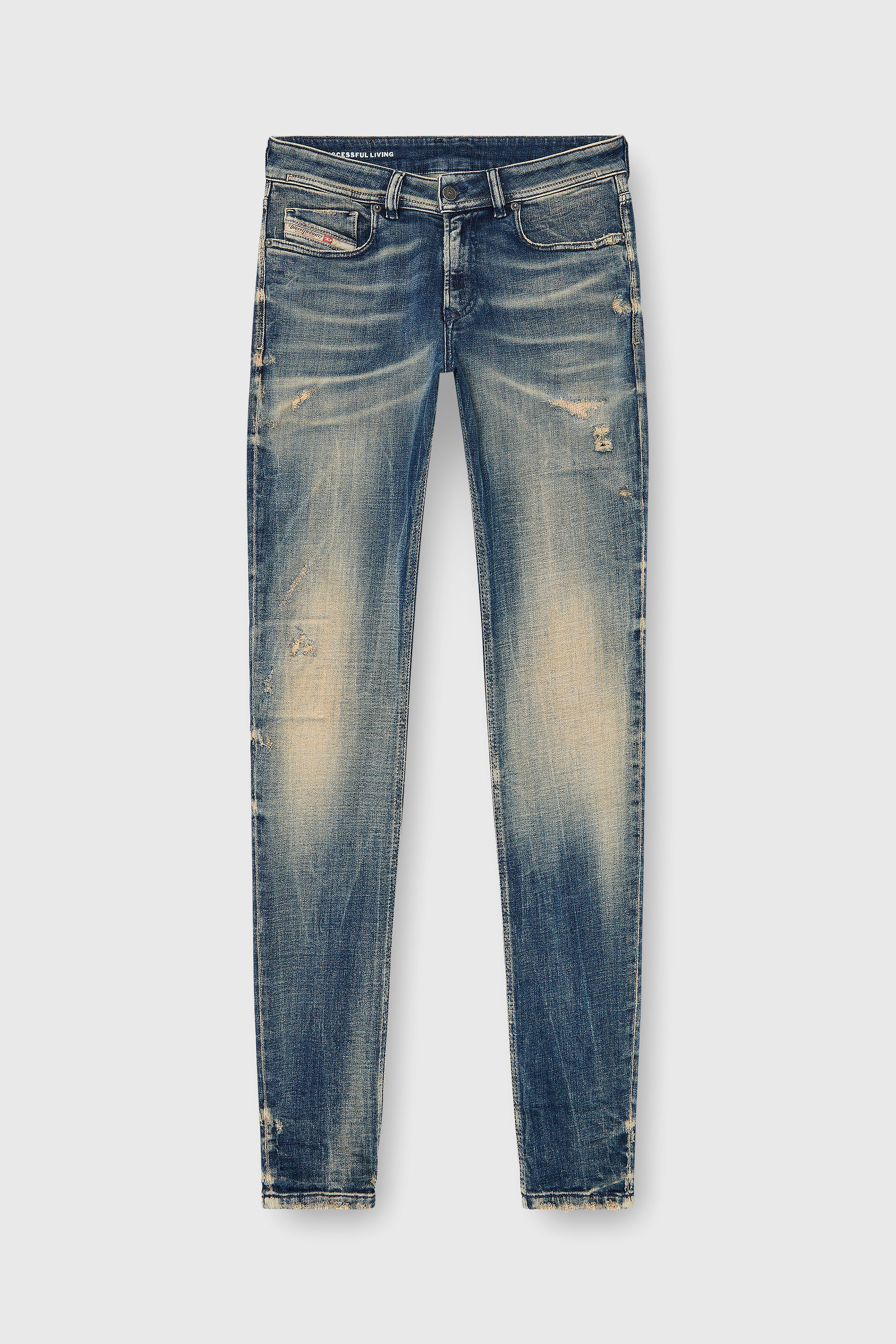 Diesel - Man's Skinny Jeans 1979 Sleenker 09P68, Dark Blue - 2