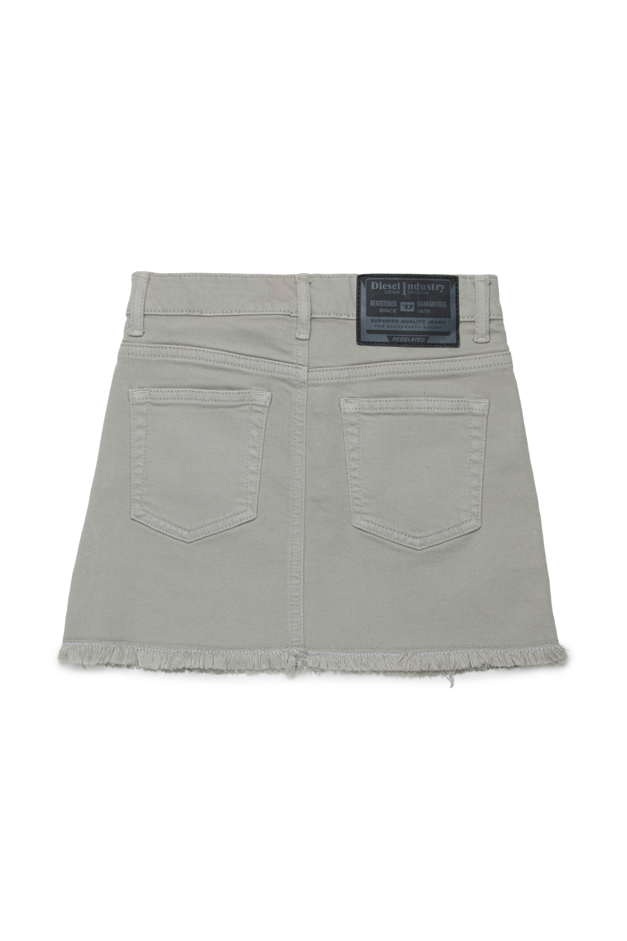 Diesel - GIANNA-SP, Woman's Denim skirt with metallic finish in Silver - 2