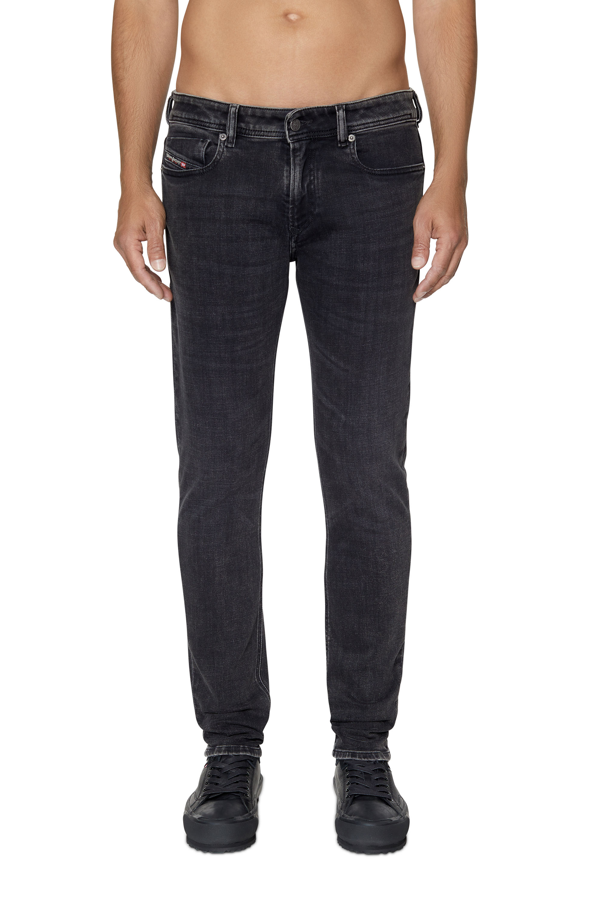 Diesel - 1979 Sleenker 09C23 Skinny Jeans, Black/Dark grey - Image 1