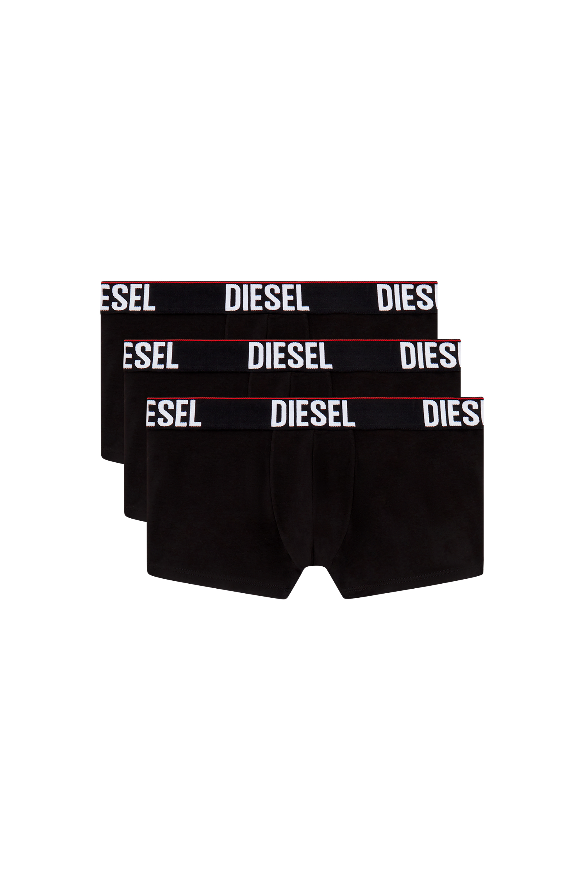 Diesel - UMBX-DAMIENTHREEPACK, Man Three-pack boxer briefs with tonal waist in Black - Image 1