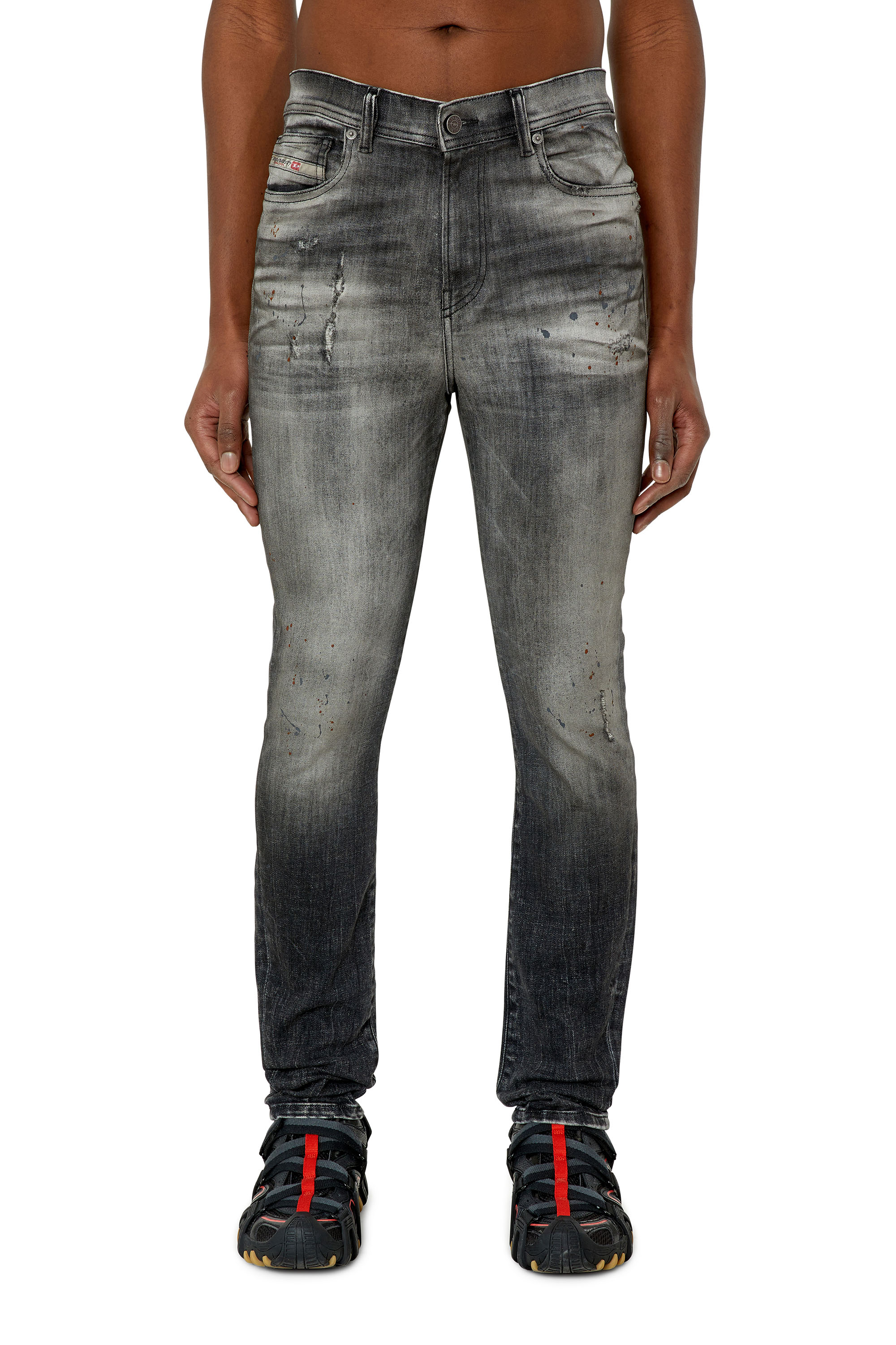 Diesel - 1983 D-Amny 09E70 Skinny Jeans, Black/Dark grey - Image 1