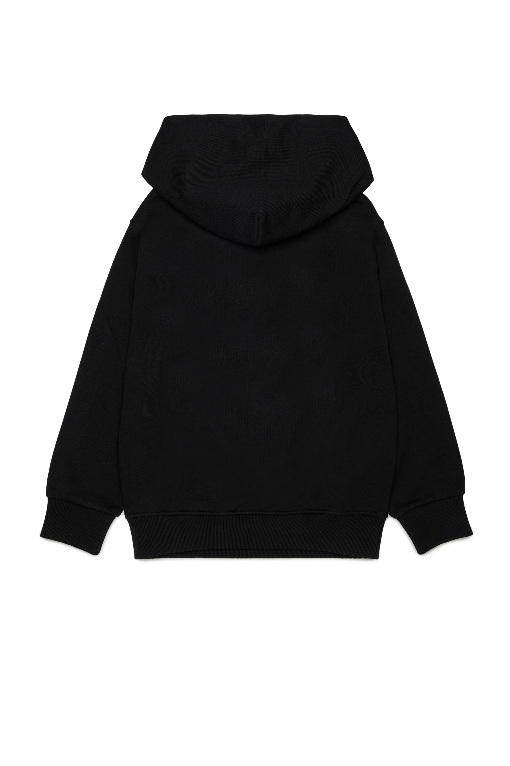 Diesel - SVELLYHOOD OVER, Man's Hoodie with two-tone Oval D print in Black - 2