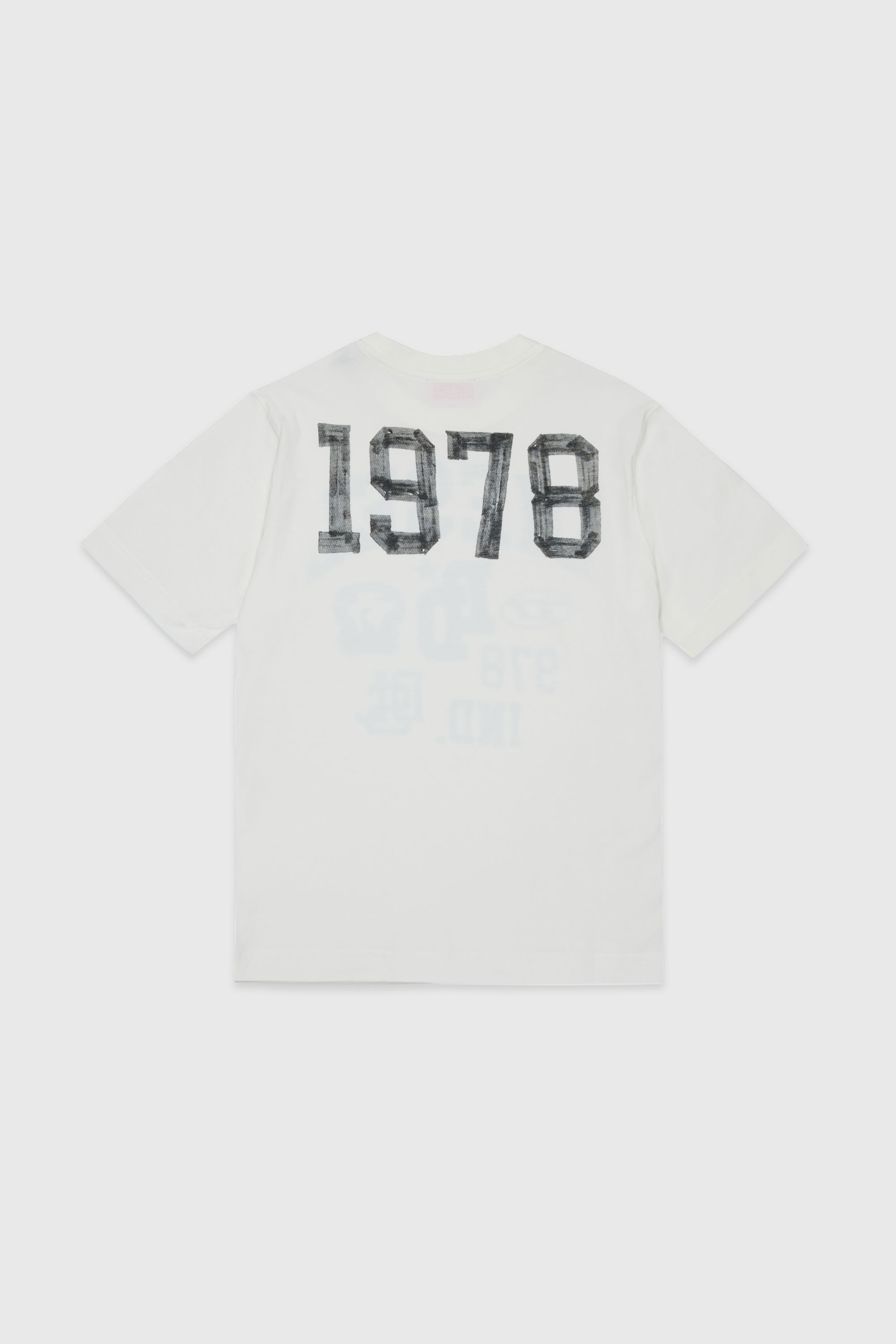 Diesel - TBAND OVER, Man's Cotton T-shirt with varsity graphics in White - 2