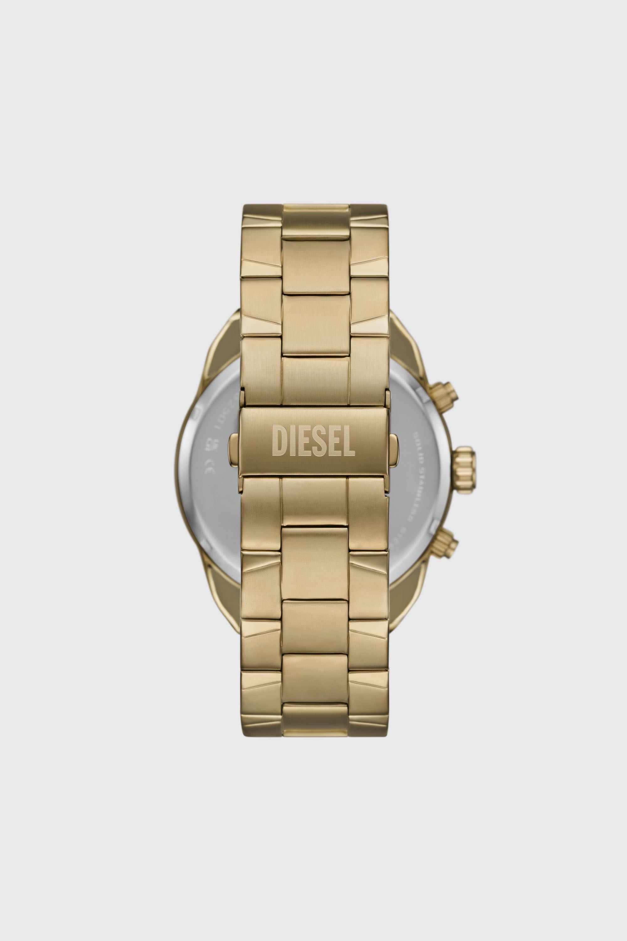 Diesel - DZ4678, Man's Diesel Spiked Chronograph Gold-Tone Stainless Steel Watch in Gold - 2
