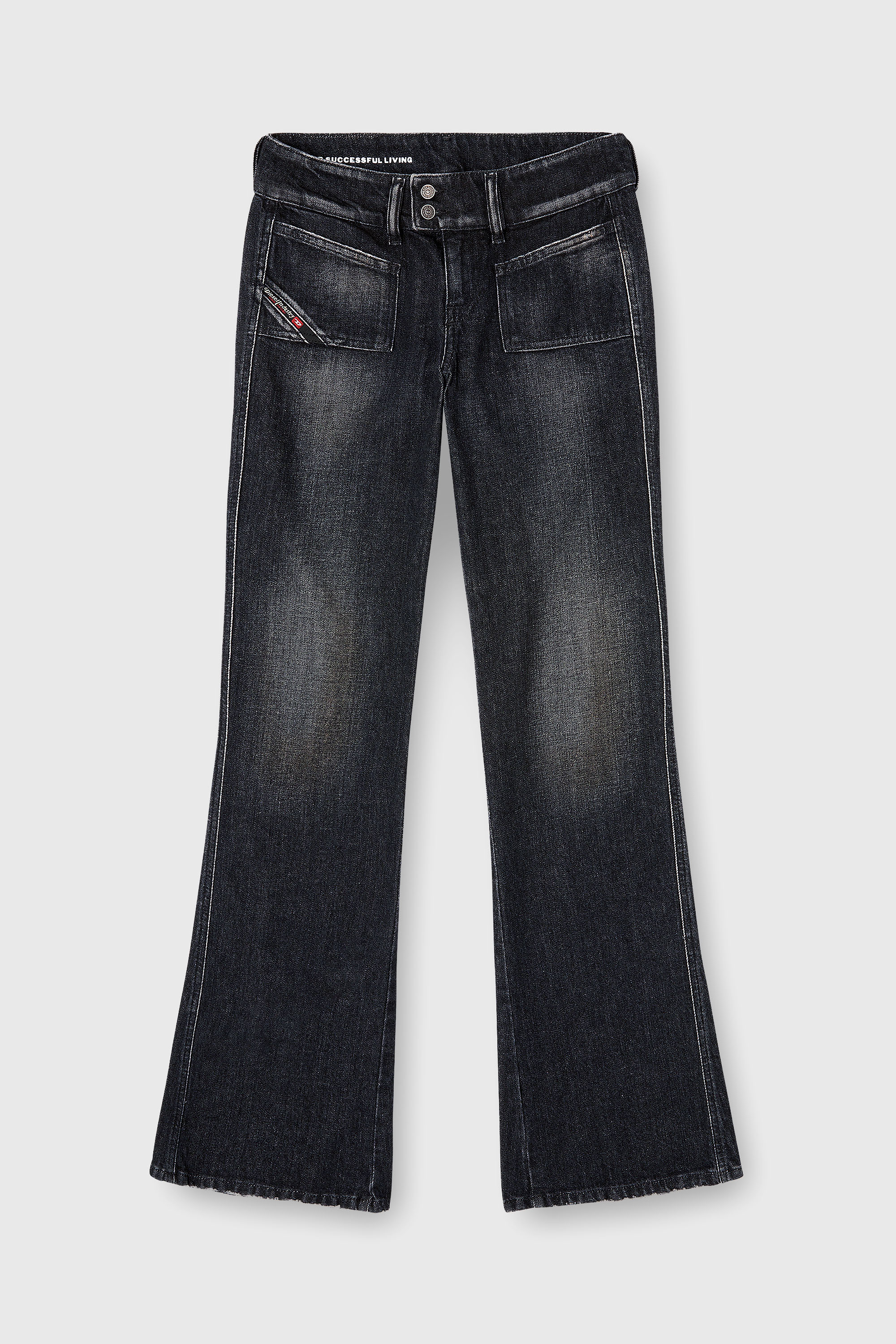 Diesel - Woman's Bootcut Jeans D-Hush 09N50, Black/Dark grey - 2