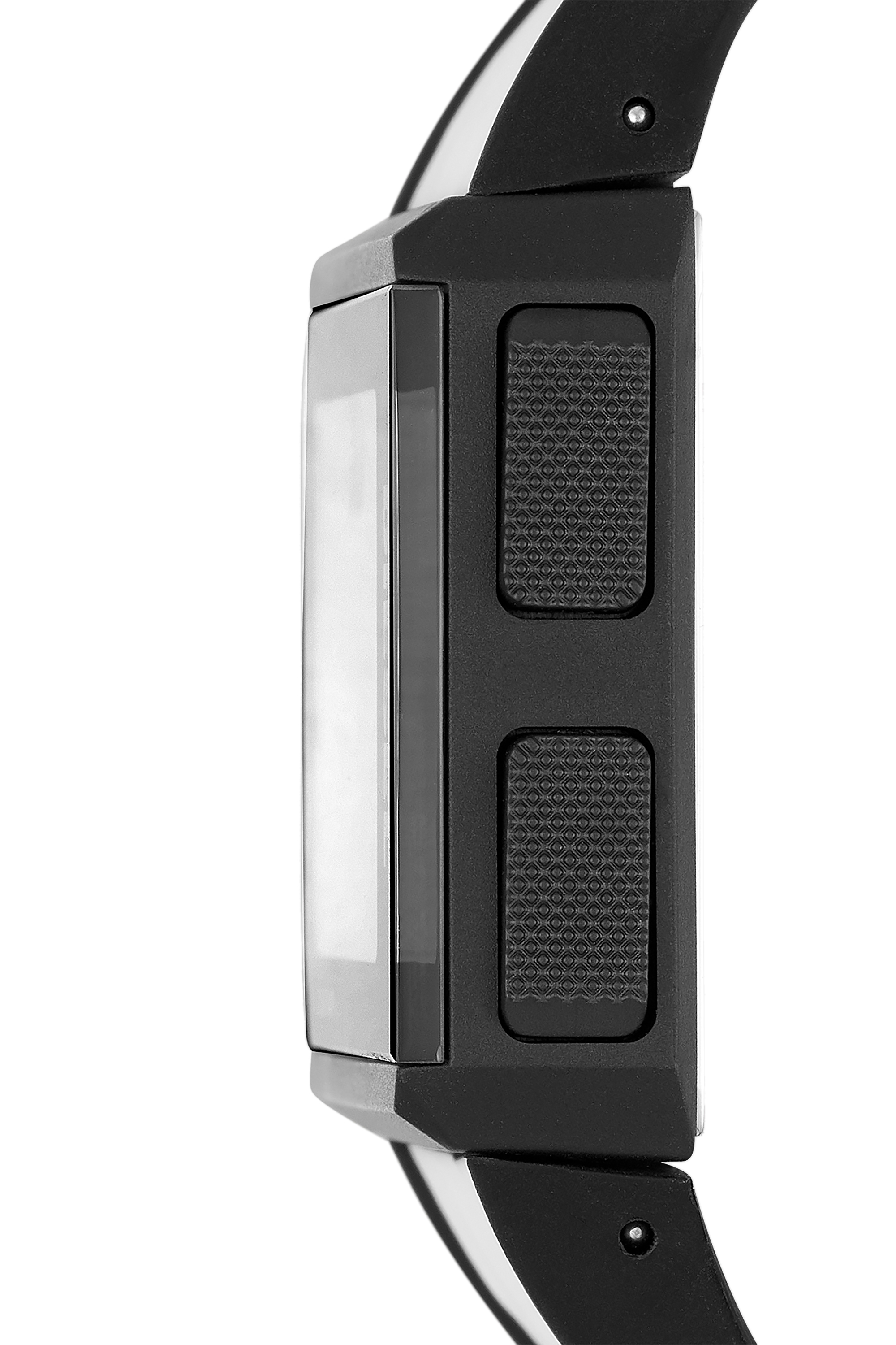 Diesel - DZ1922, Unisex's Chopped Digital White Silicone Watch in White/Black - 3