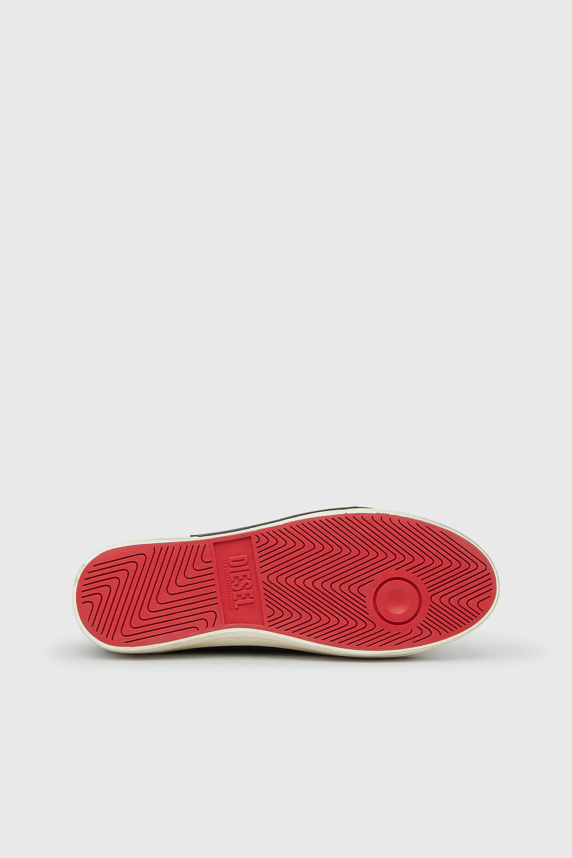 Diesel - S-D-VERSE ZIP MID II, Man's S-D-Verse -  Sneakers in frayed canvas with D logo in Black - 5