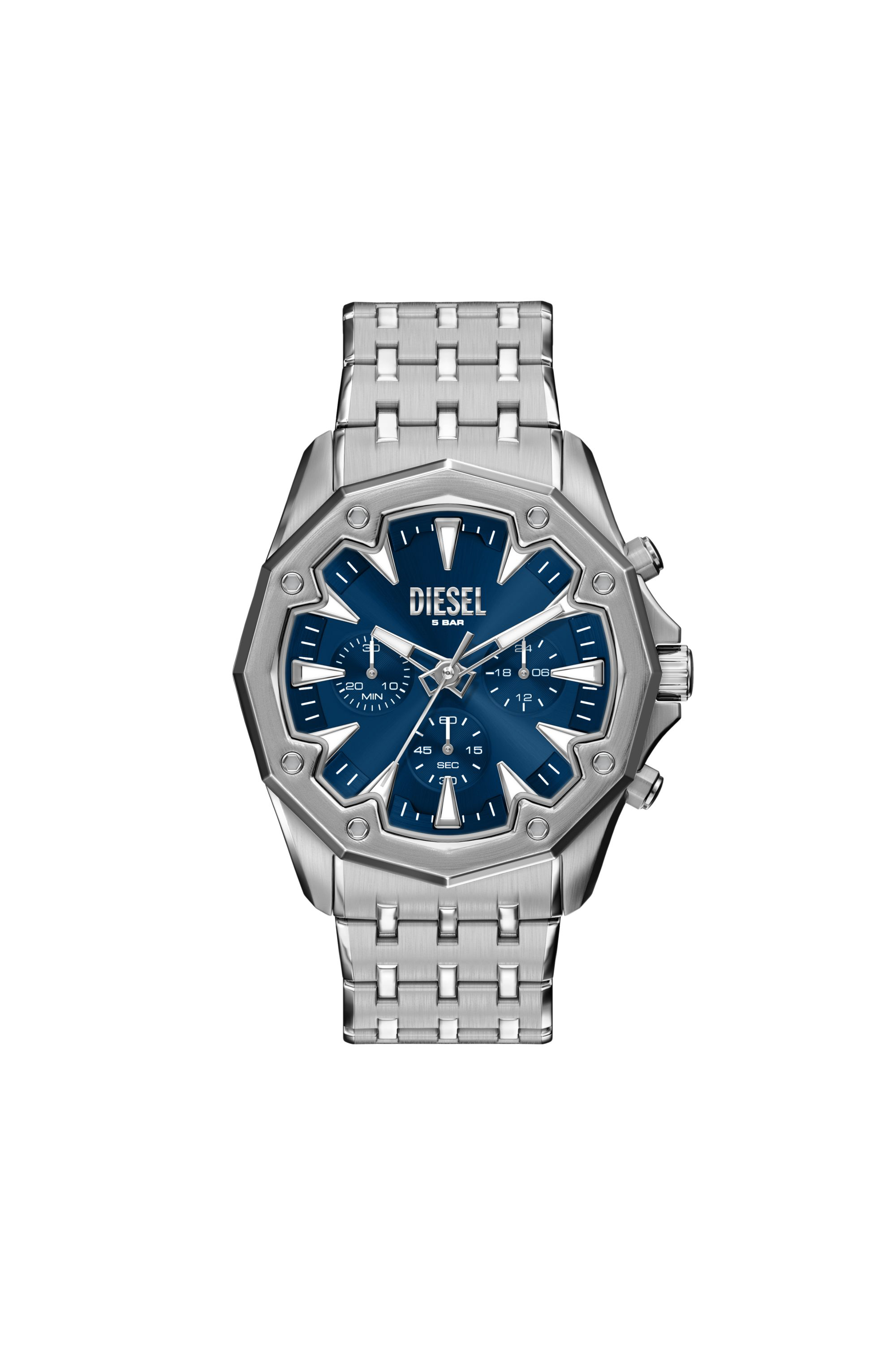 Diesel - DZ4706 WATCH, Man's Stinger Stainless Steel Watch in Silver - 1