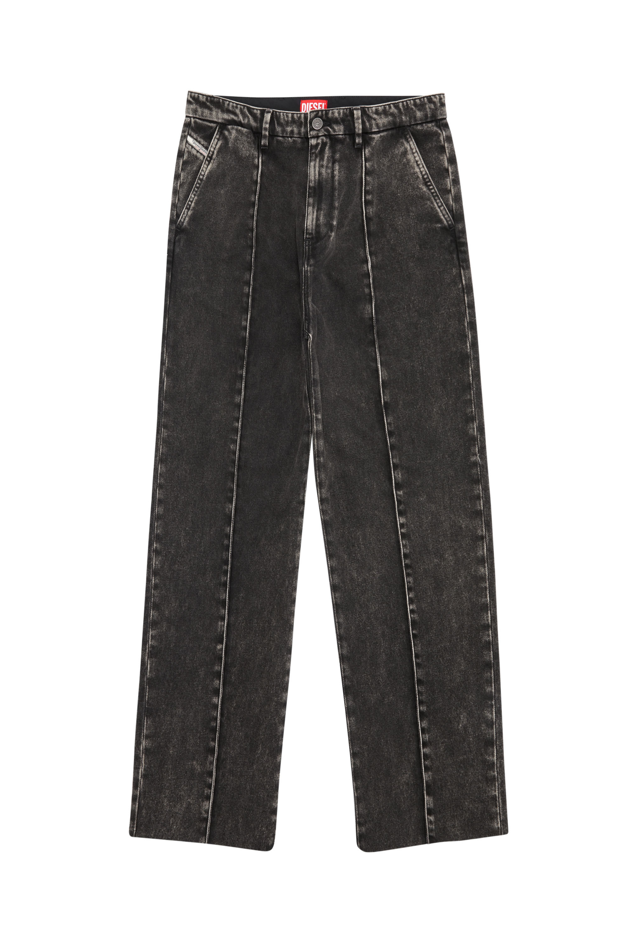 D-Chino-Work 09B87 Straight Jeans, Black/Dark grey - Jeans