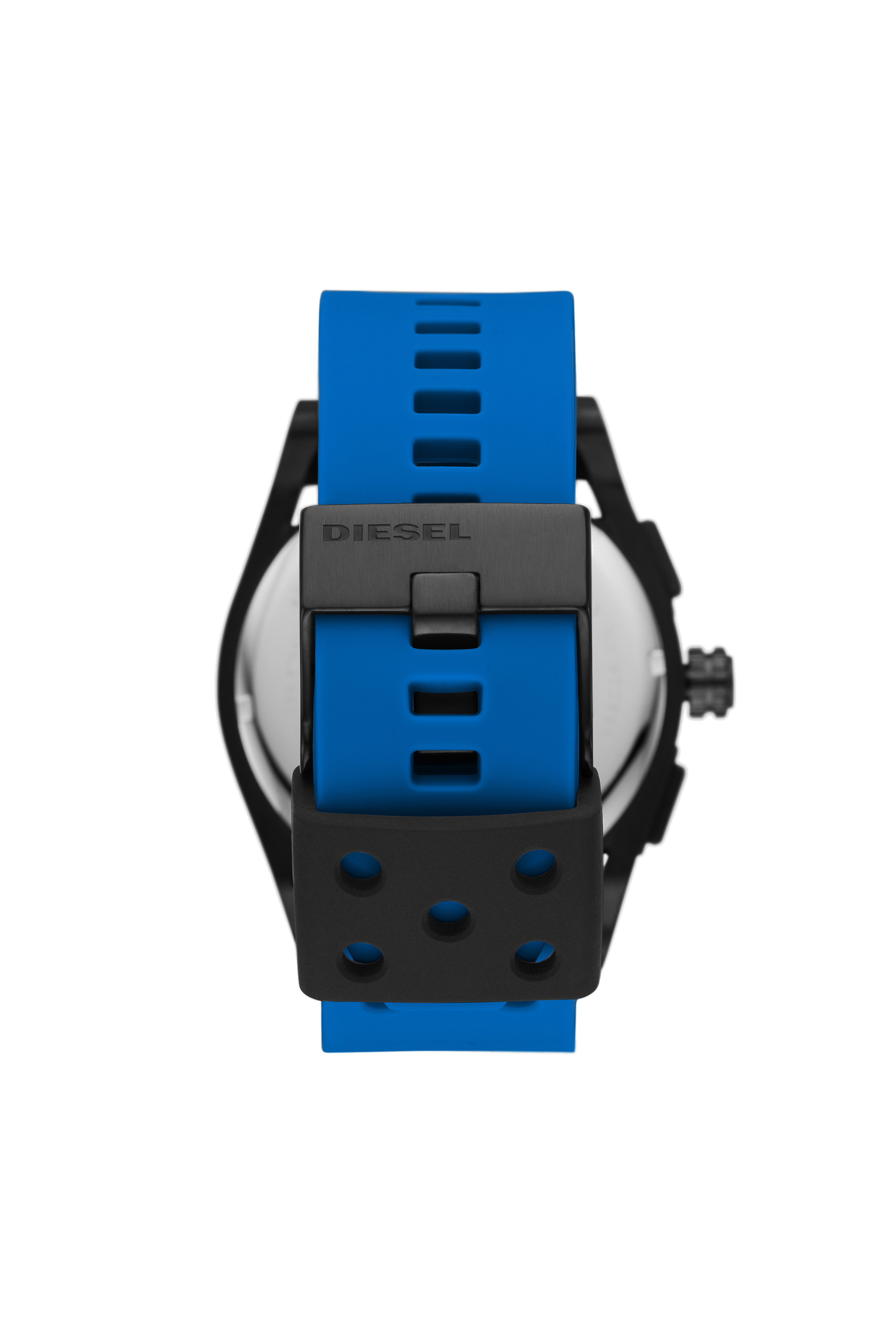 Diesel - DZ4545, Man's Timeframe chronograph blue silicone watch in Blue - 2