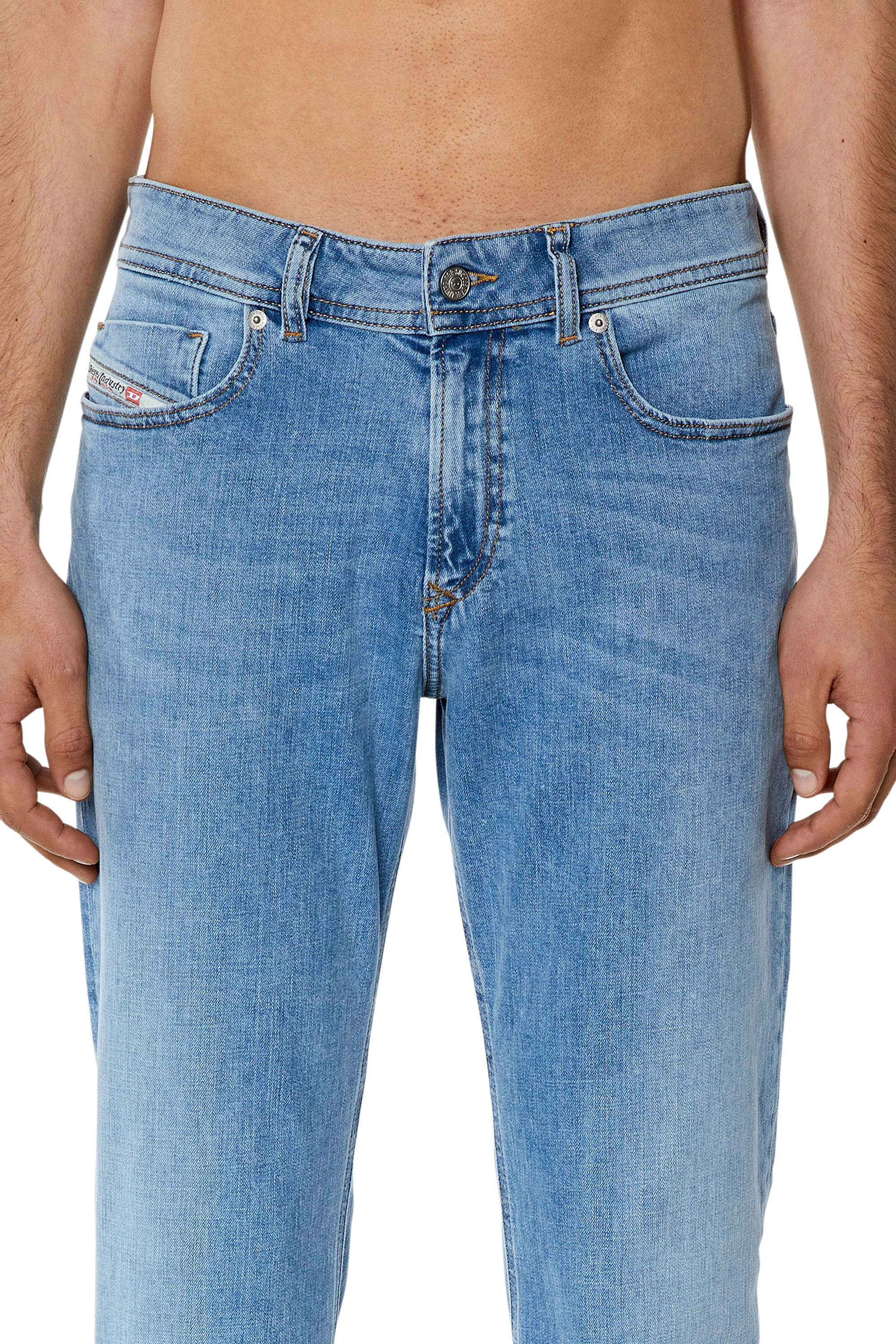 Diesel - 1979 Sleenker 09F76 Skinny Jeans, Light Blue - Image 3