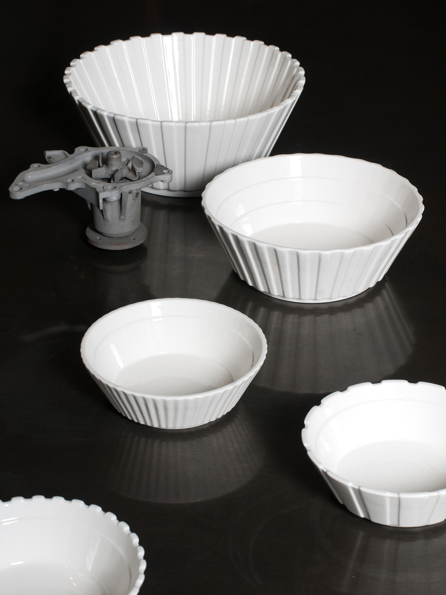 Diesel - 10983 MACHINE COLLEC, Unisex's Porcelain fruit bowl, &oslash; cm 16,3 / 6.4" in White - 4