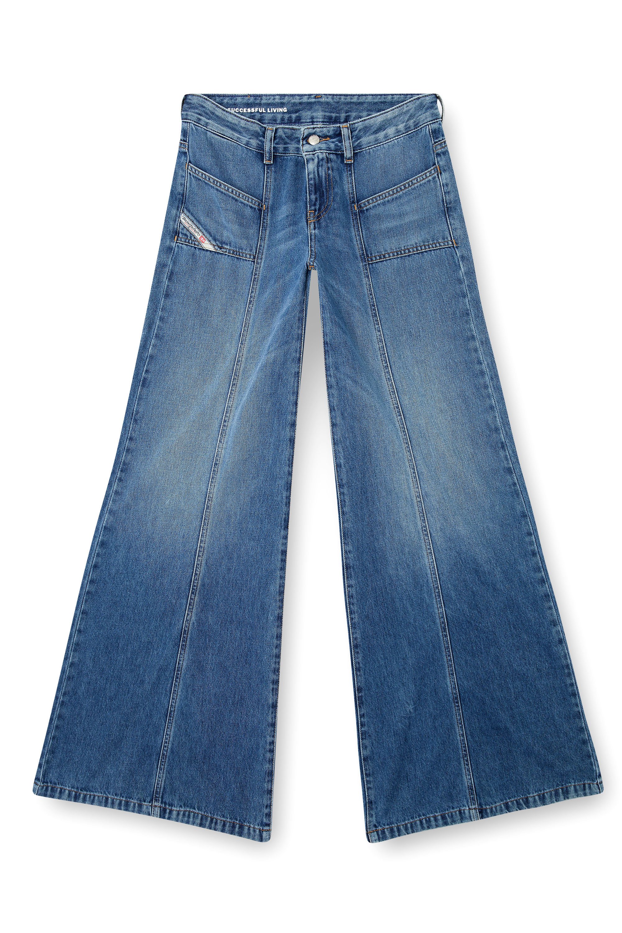 Diesel - Woman's Flare Jeans D-Akii 09M56, Medium blue - 2