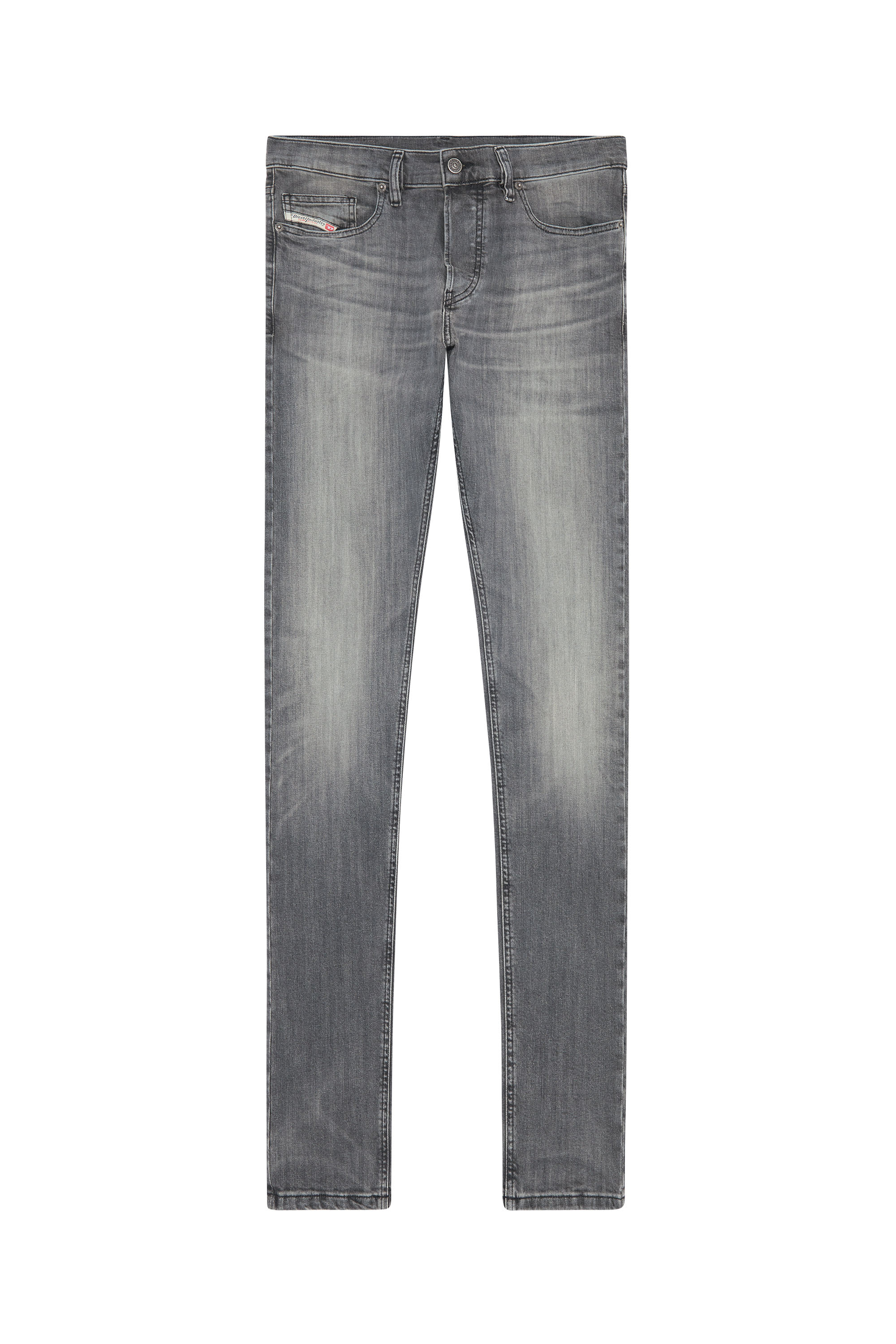Diesel - D-Luster 0BJAX Slim Jeans, Black/Dark grey - Image 6