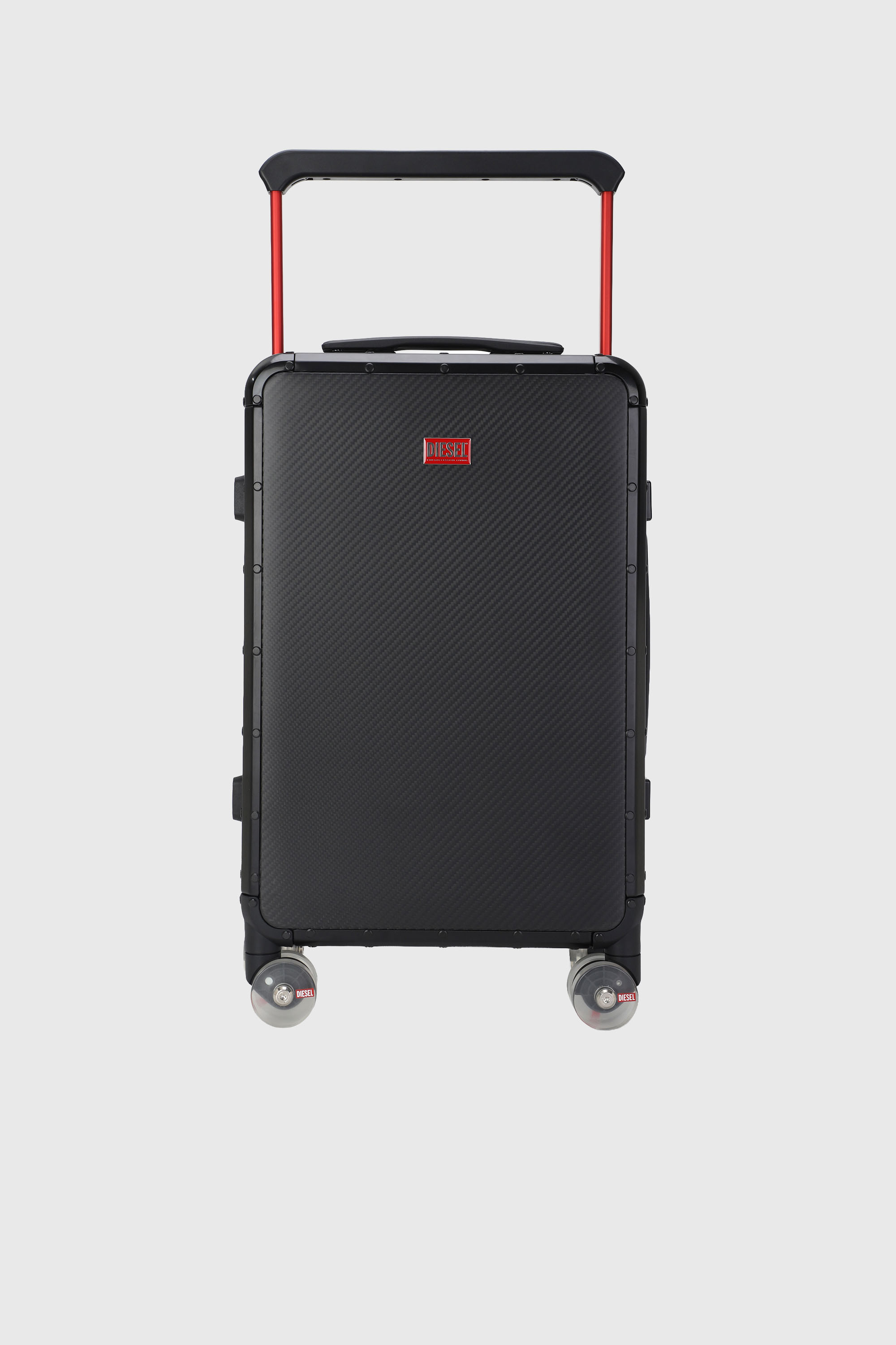 Diesel - DSL CARBON FIBER TROLLEY-BLACK- DSL001, Unisex's Carbon fiber suitcase size S in Black - 1