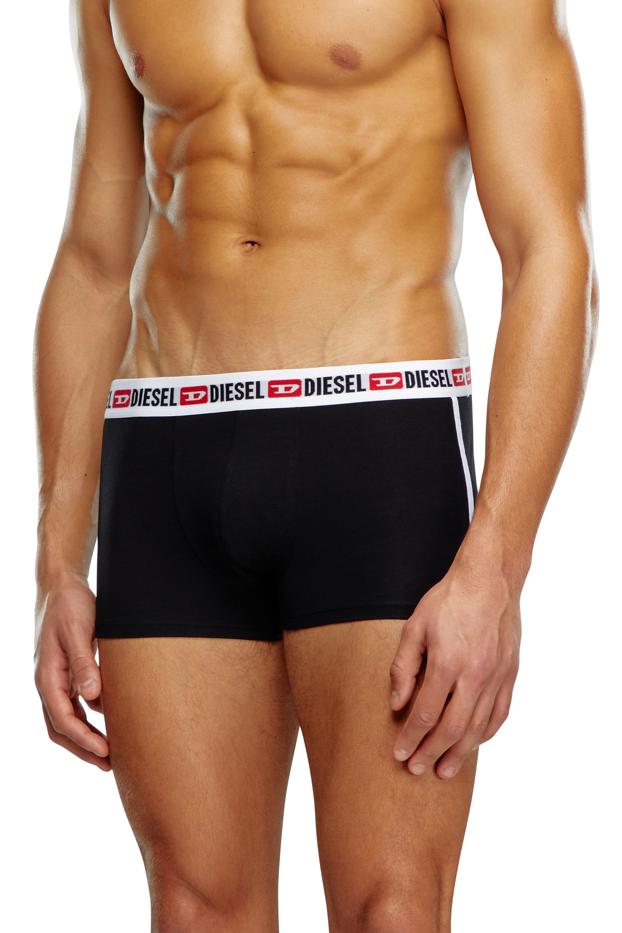 Diesel - UMBX-SHAWNTHREEPACK, Man Three-pack boxer briefs with side band in Black - Image 2