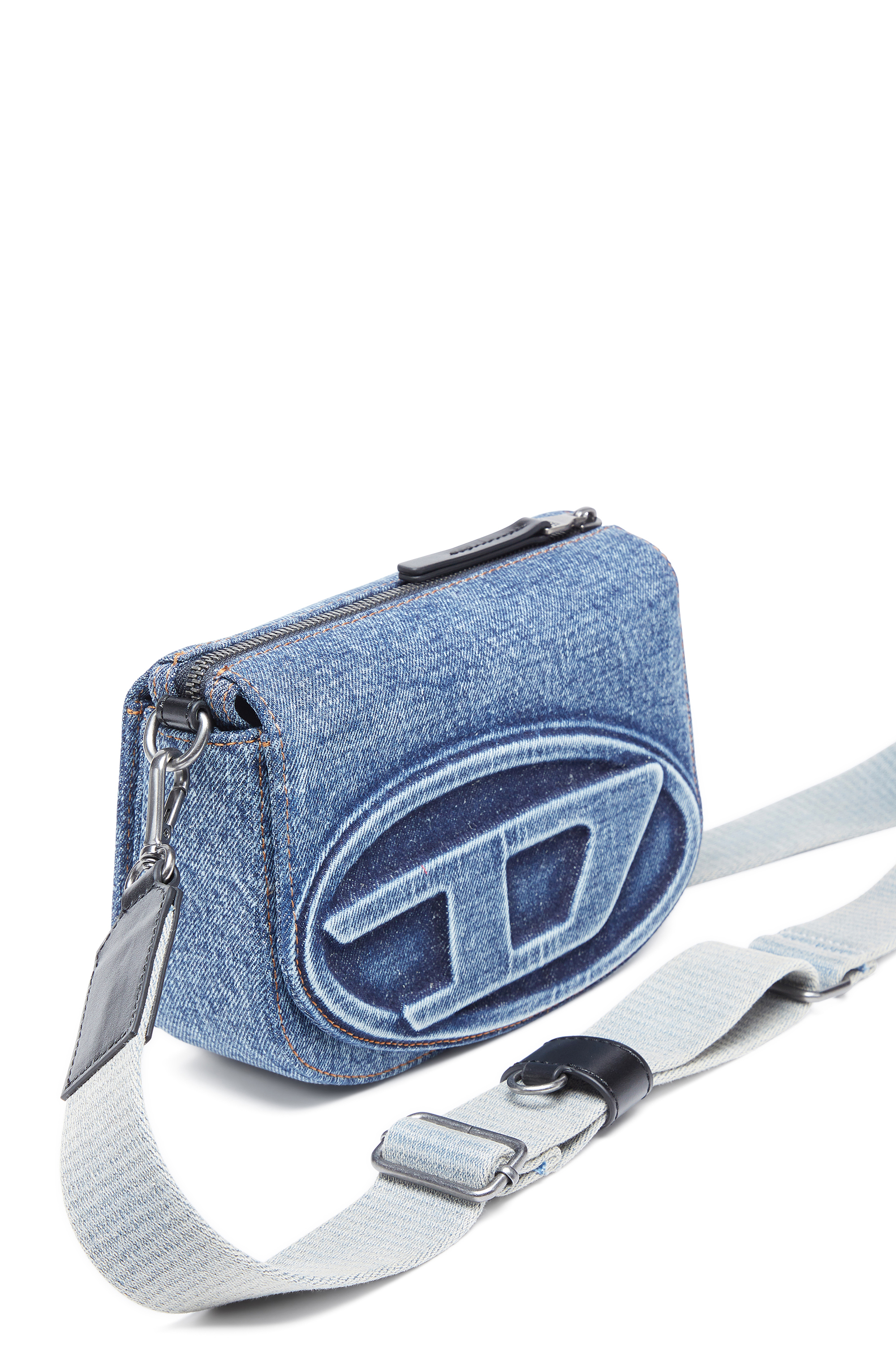 Diesel - 1DR CAMERA BAG, Unisex's 1DR Camera Bag-Camera bag in solarised denim in Blue - 3