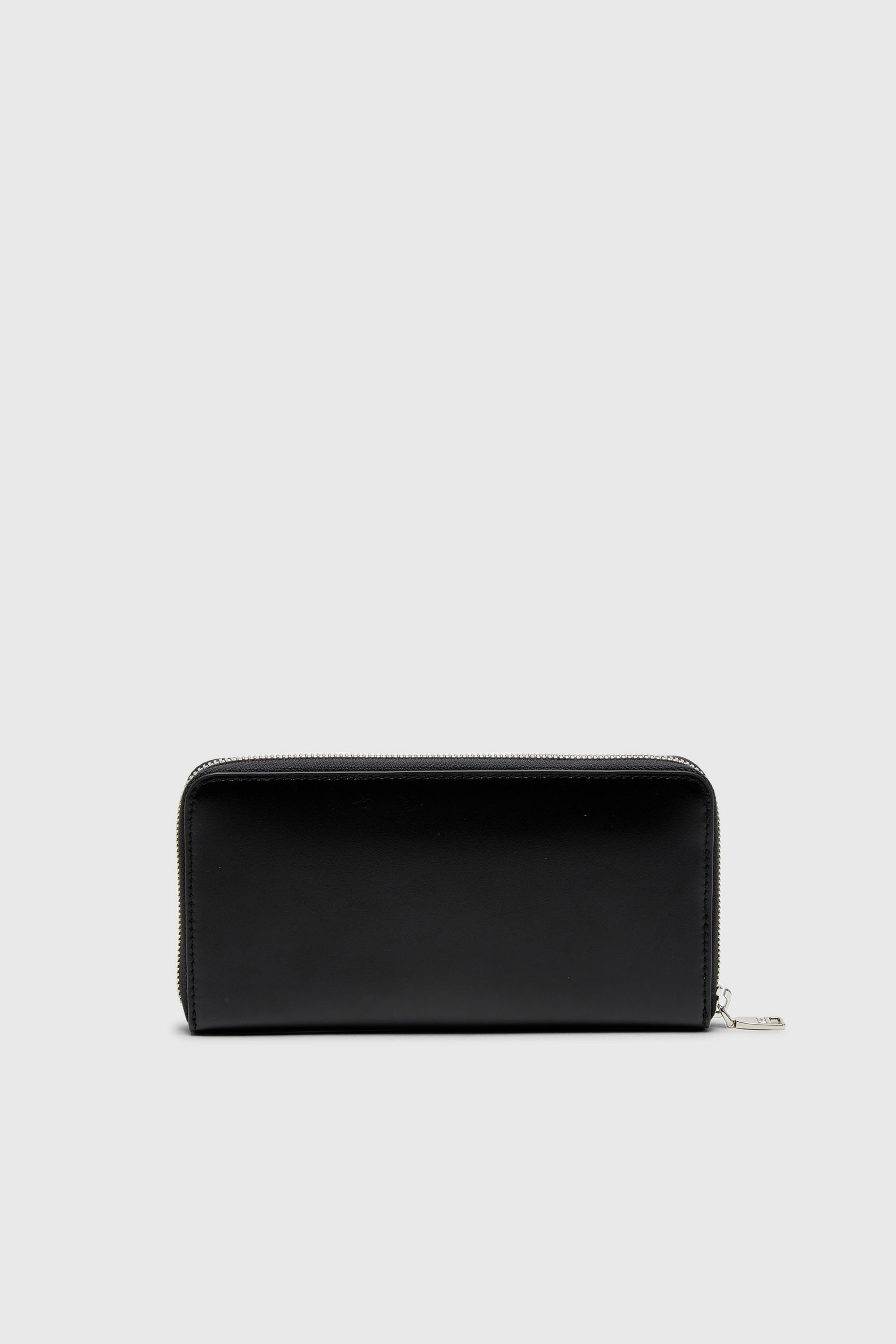 Diesel - DSL 3D -CONTINENTAL ZIP L, Man's Long zip wallet in logo-embossed leather in Black - 2