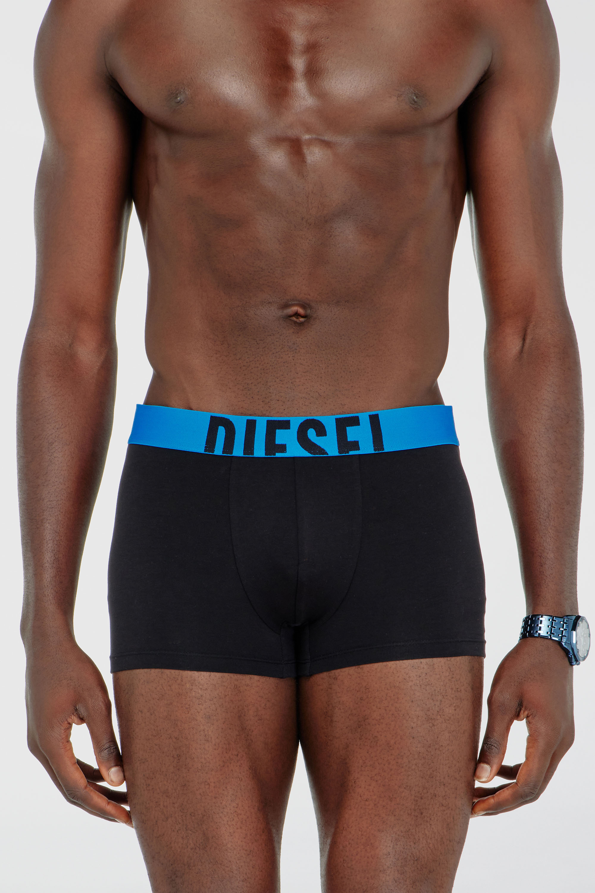 Diesel - DAMIEN-D-POP-3PACK-40, Man's Three-pack boxer briefs in stretch cotton in Black - 3