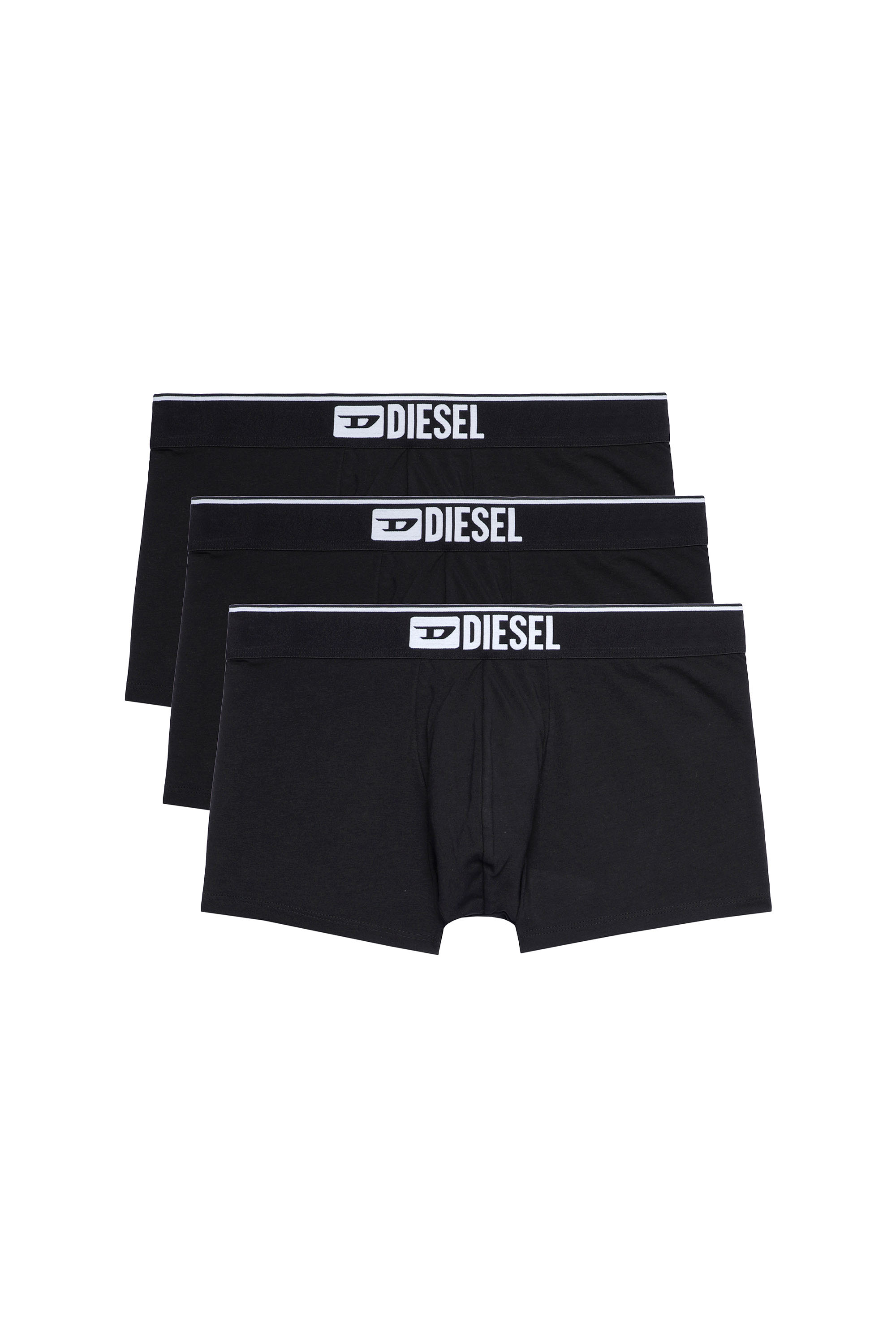 Diesel - UMBX-DAMIENTHREEPACK, Man Three-pack of plain boxer briefs in Black - Image 1